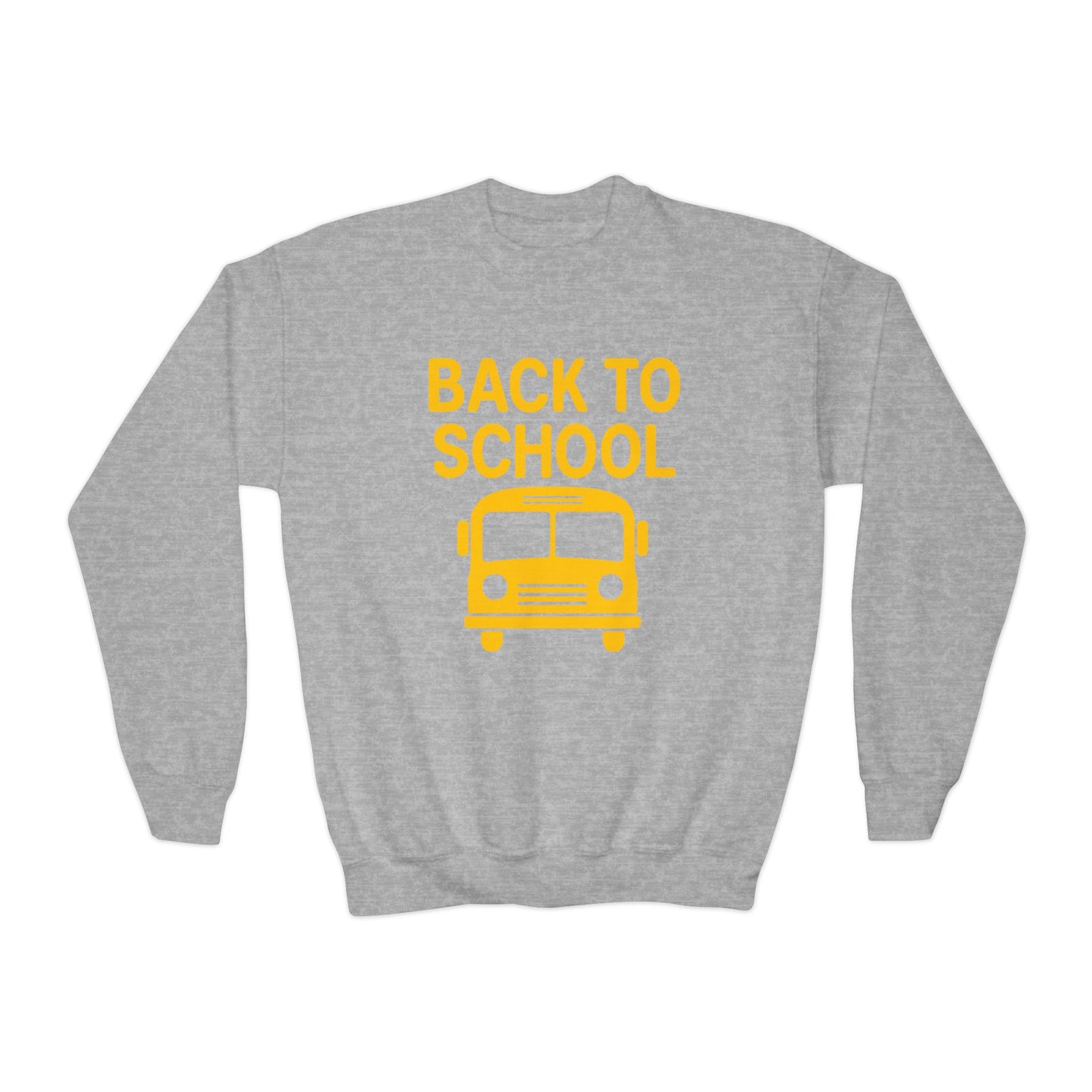Back to School Youth Crewneck Sweatshirt | Kids Casual Style, School Spirit, Cozy Pullover, Gift for Students, Fun Apparel