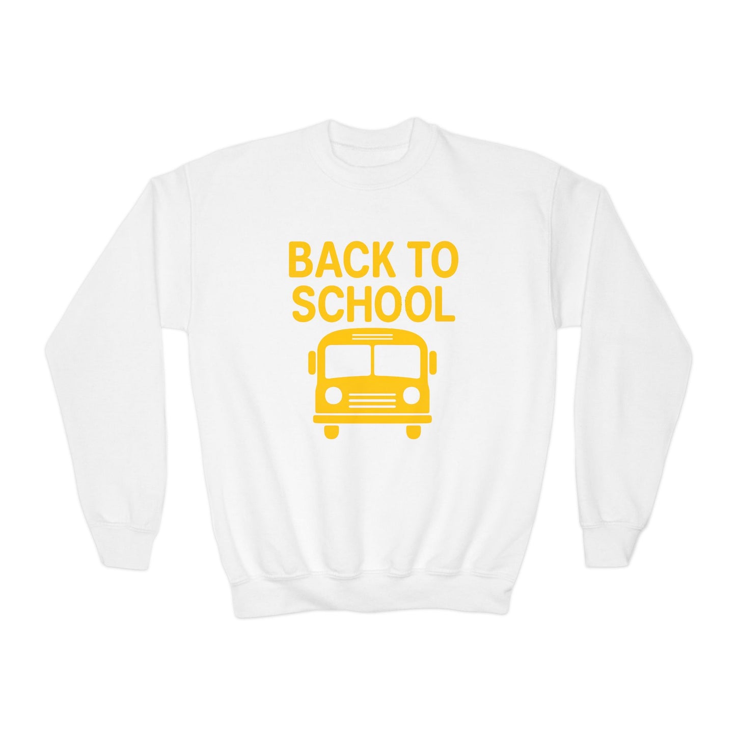 Back to School Youth Crewneck Sweatshirt | Kids Casual Style, School Spirit, Cozy Pullover, Gift for Students, Fun Apparel