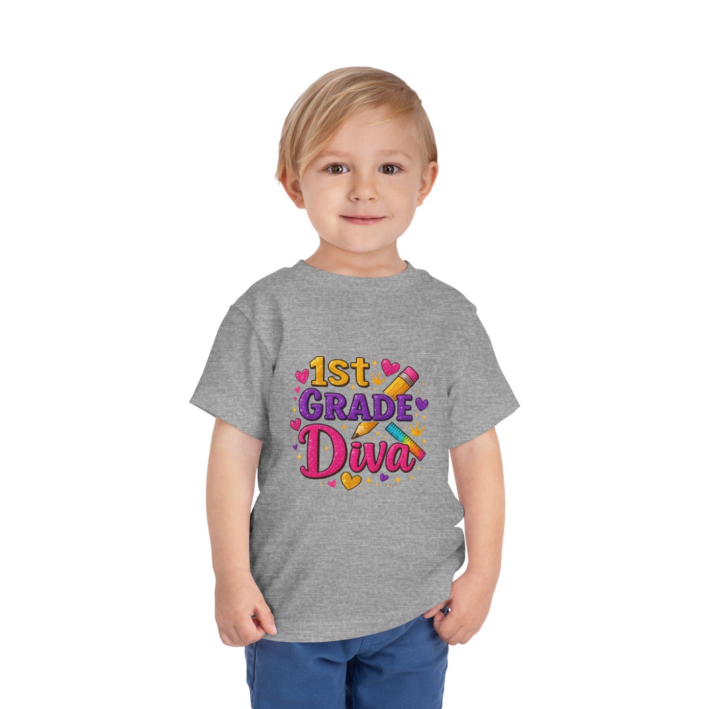 Copy of Happy First Day of School Toddler Tee, Kids School Shirt, Back to School Outfit, Rainbow Graphic Tee, Toddler Gift