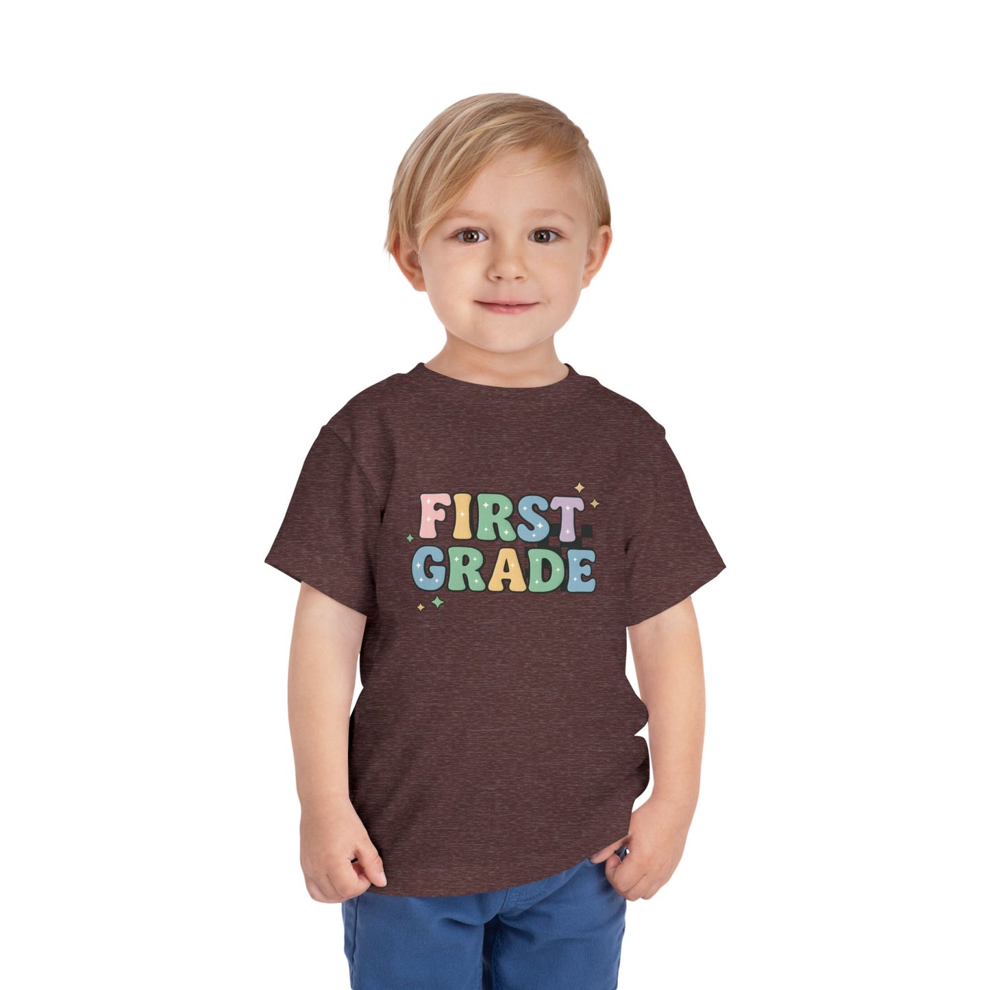 Copy of Happy First Day of School Toddler Tee, Kids School Shirt, Back to School Outfit, Rainbow Graphic Tee, Toddler Gift