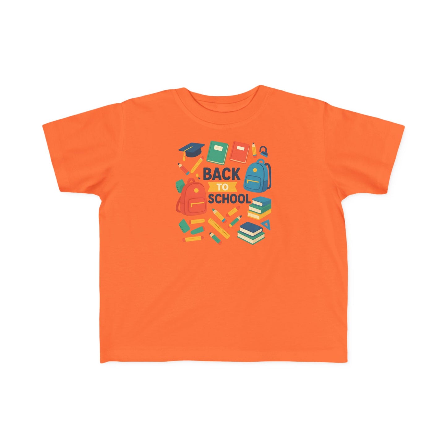 Happy First Day of School Toddler T-Shirt, Cute Kids Tee, Rainbow Design, Back to School Outfit, Toddler Gift