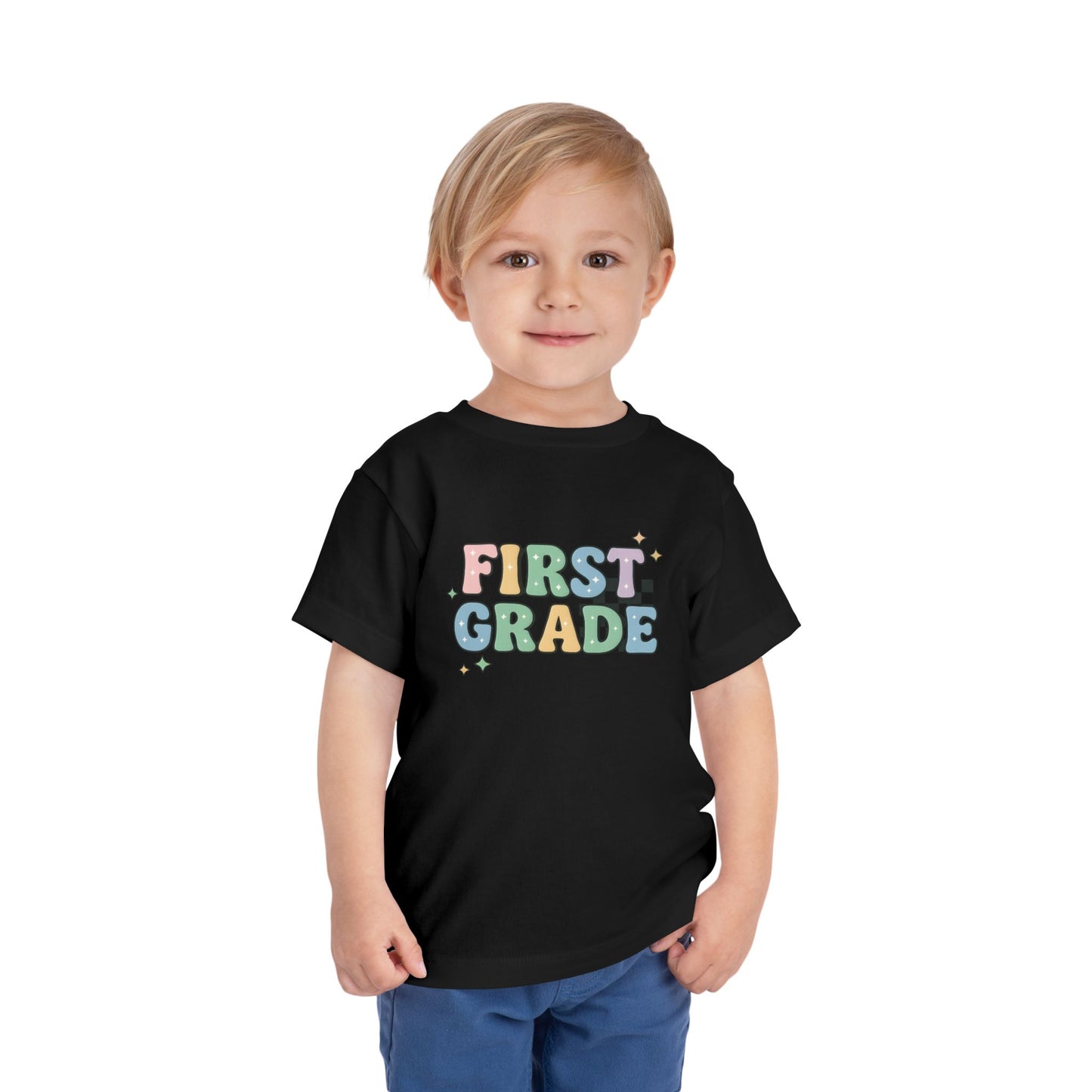 Copy of Happy First Day of School Toddler Tee, Kids School Shirt, Back to School Outfit, Rainbow Graphic Tee, Toddler Gift