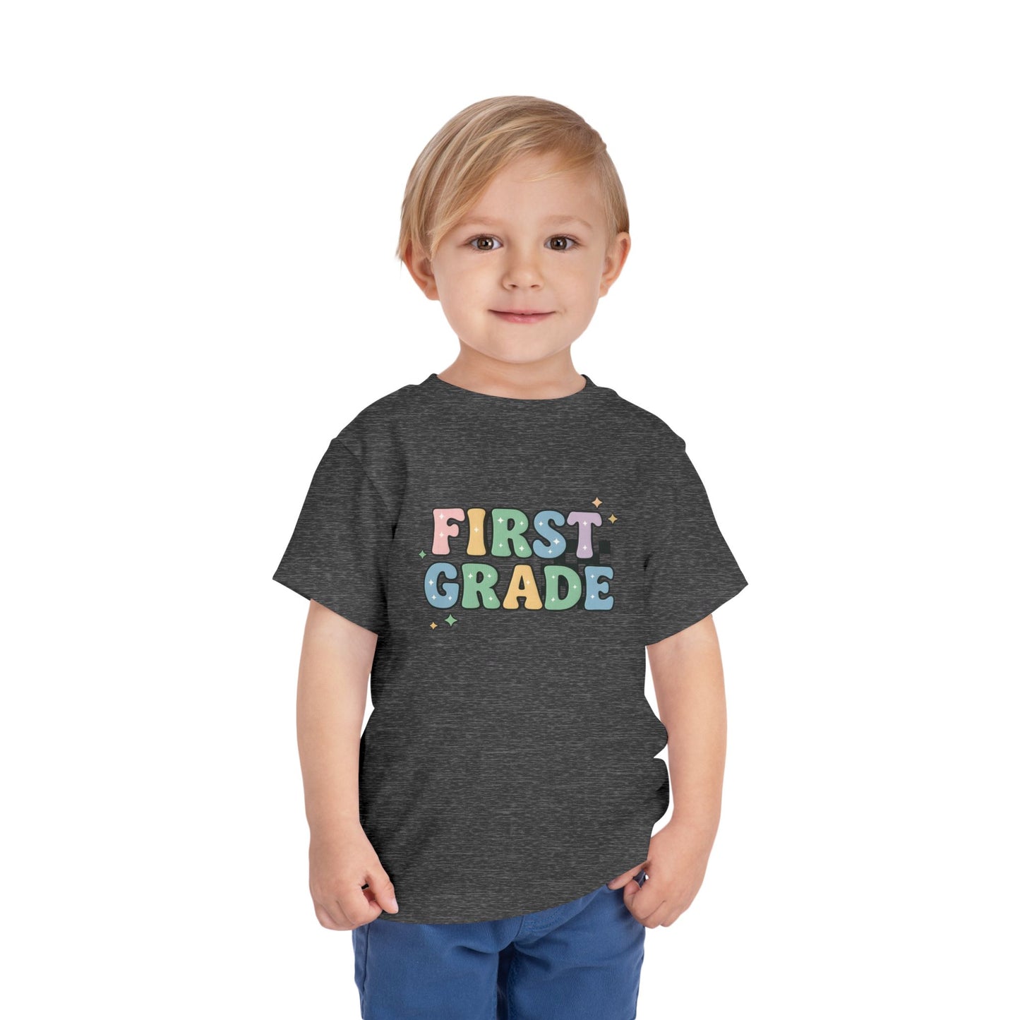 Copy of Happy First Day of School Toddler Tee, Kids School Shirt, Back to School Outfit, Rainbow Graphic Tee, Toddler Gift