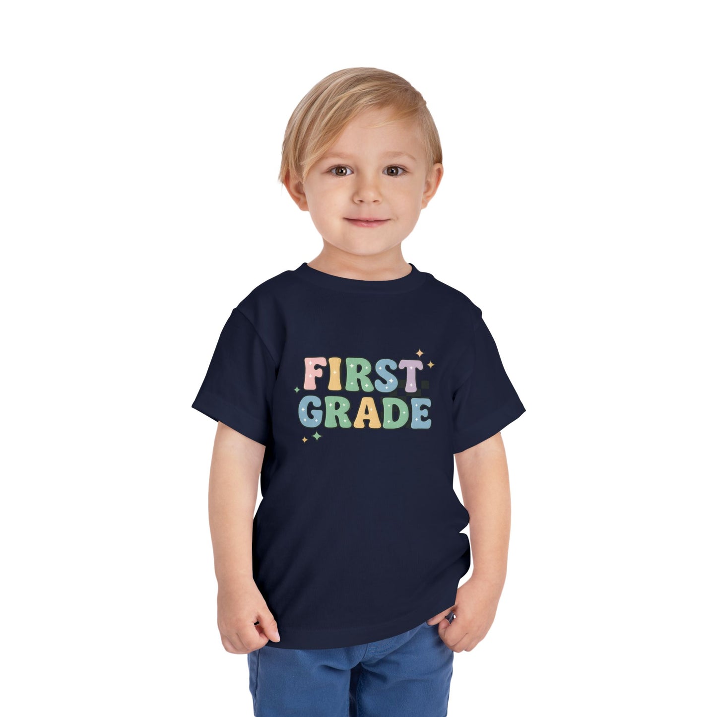 Copy of Happy First Day of School Toddler Tee, Kids School Shirt, Back to School Outfit, Rainbow Graphic Tee, Toddler Gift