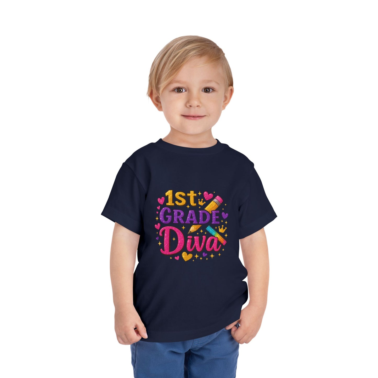 Copy of Happy First Day of School Toddler Tee, Kids School Shirt, Back to School Outfit, Rainbow Graphic Tee, Toddler Gift