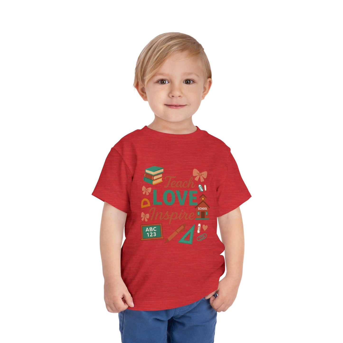 Toddler Tee, Kids School Shirt, Back to School Outfit, Rainbow Graphic Tee, Toddler Gift