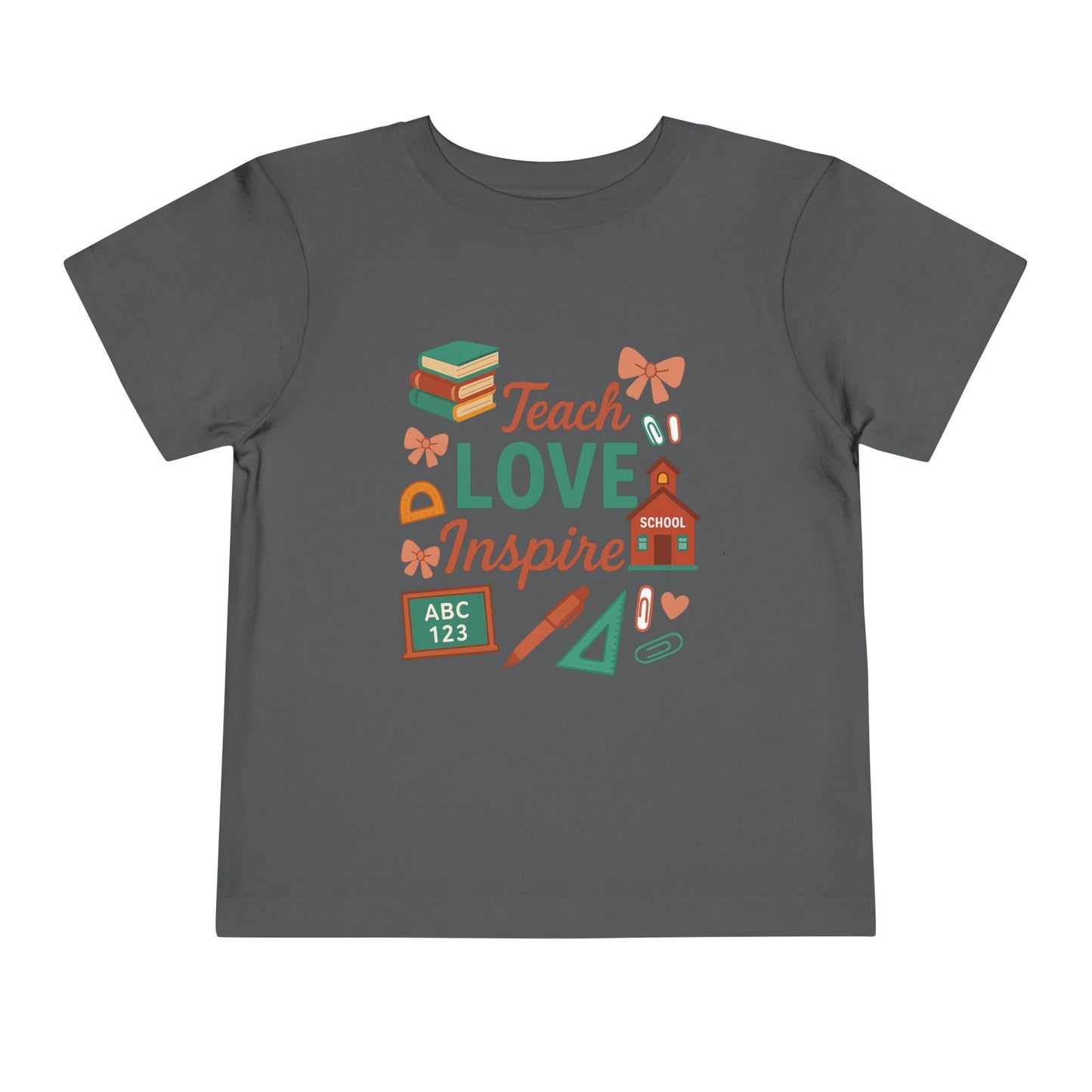 Toddler Tee, Kids School Shirt, Back to School Outfit, Rainbow Graphic Tee, Toddler Gift