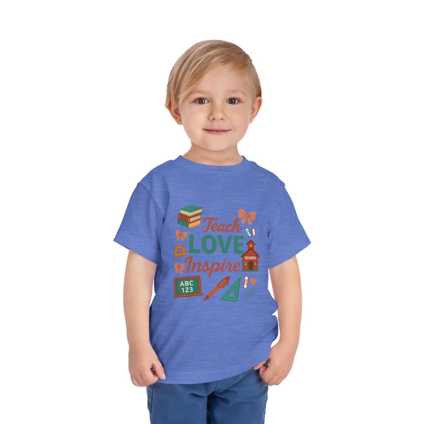 Toddler Tee, Kids School Shirt, Back to School Outfit, Rainbow Graphic Tee, Toddler Gift