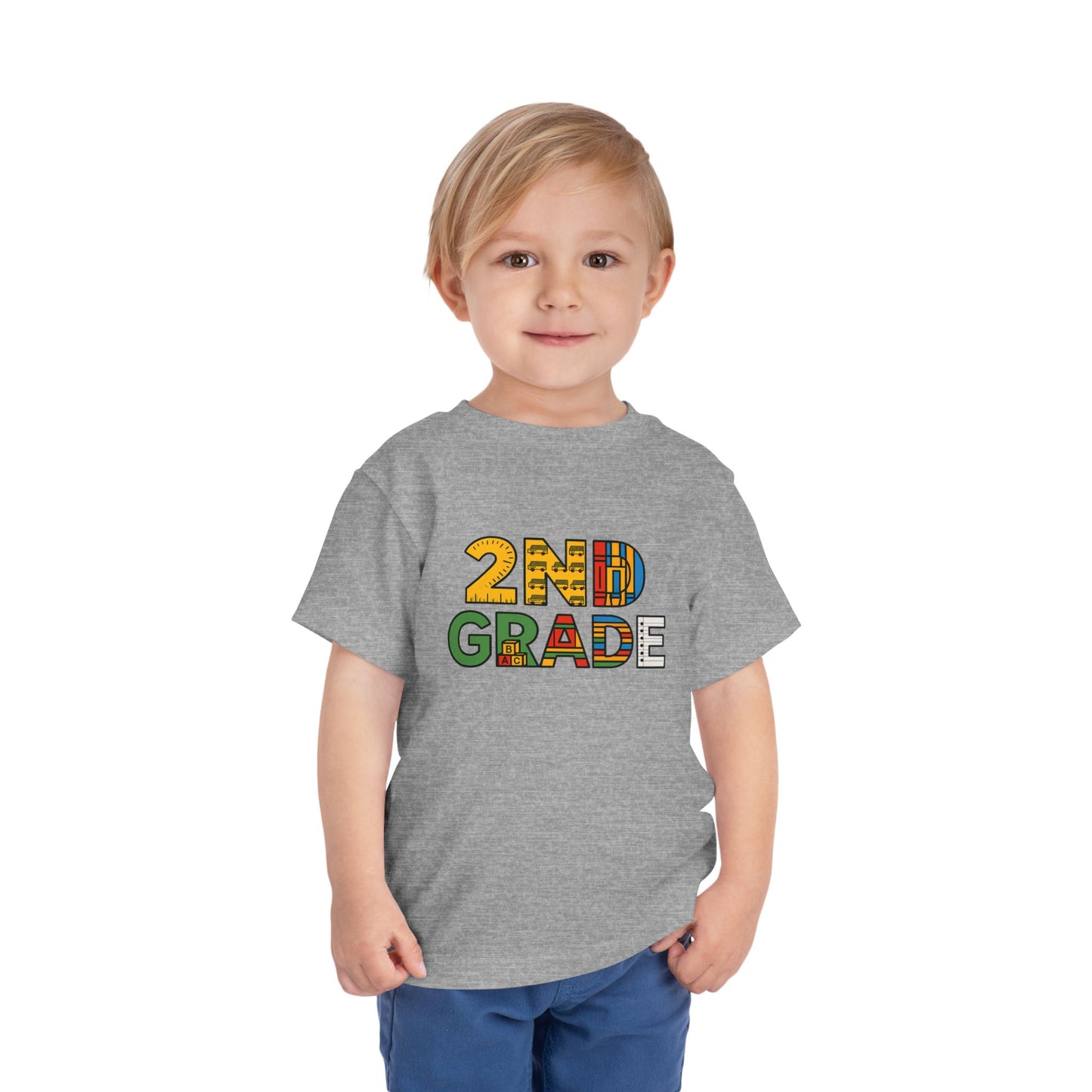 Copy of Happy First Day of School Toddler Tee, Kids School Shirt, Back to School Outfit, Rainbow Graphic Tee, Toddler Gift