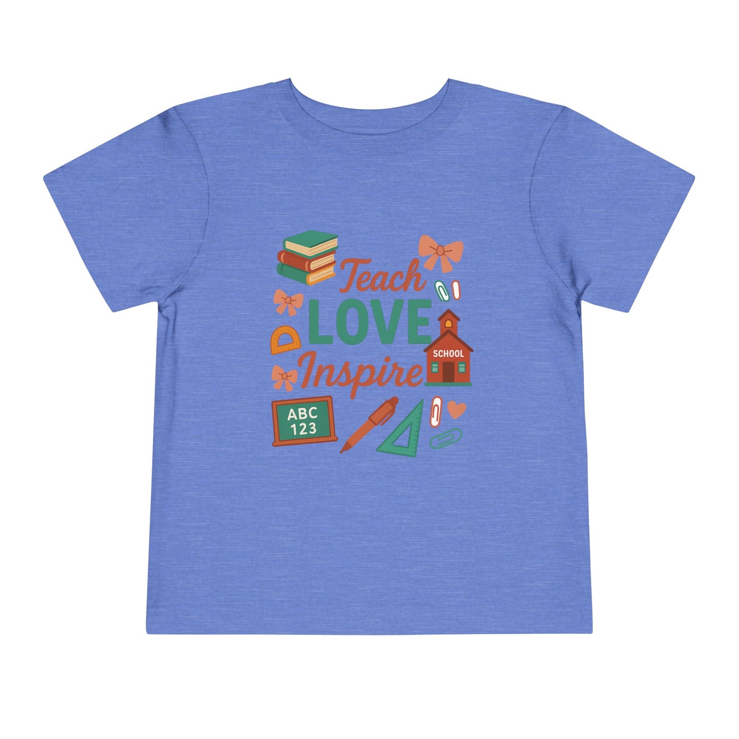 Toddler Tee, Kids School Shirt, Back to School Outfit, Rainbow Graphic Tee, Toddler Gift