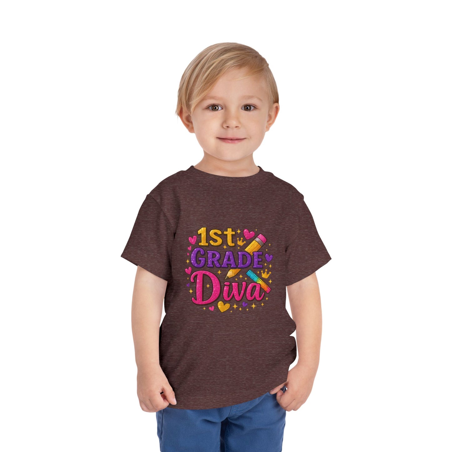 Copy of Happy First Day of School Toddler Tee, Kids School Shirt, Back to School Outfit, Rainbow Graphic Tee, Toddler Gift