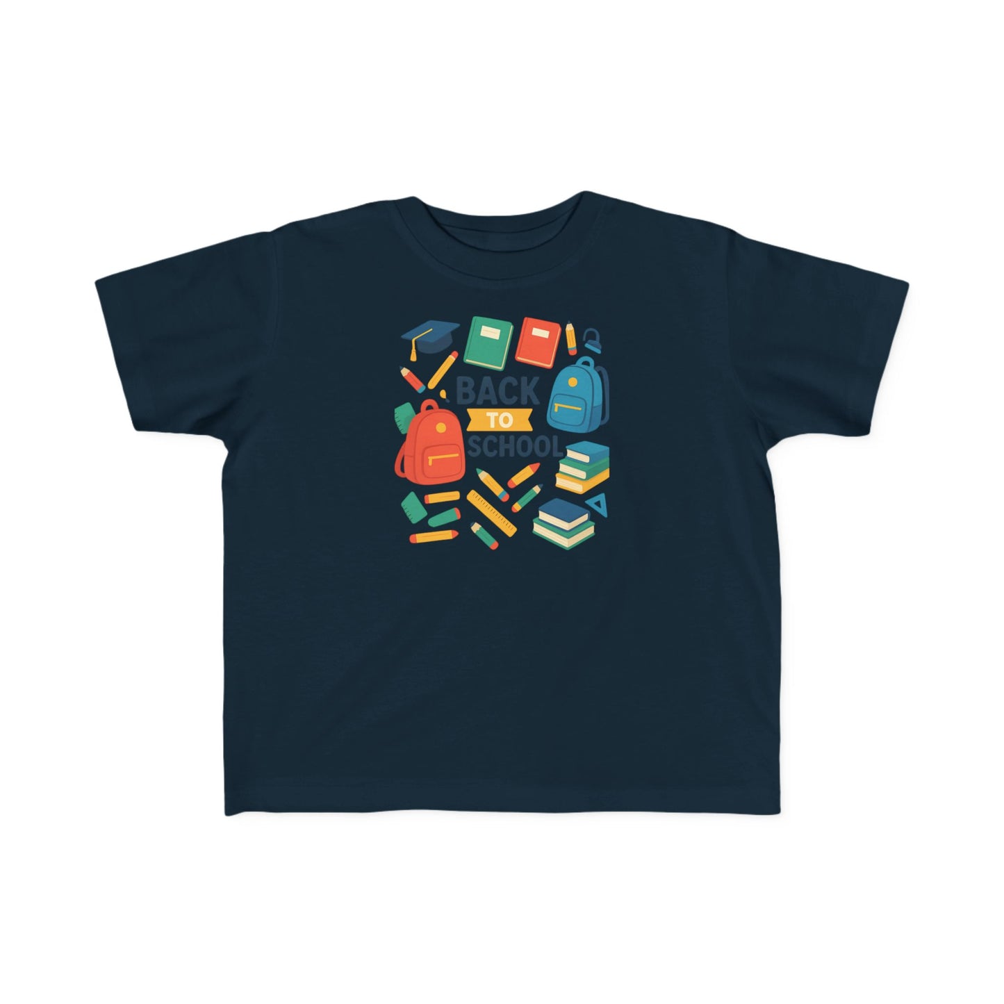Happy First Day of School Toddler T-Shirt, Cute Kids Tee, Rainbow Design, Back to School Outfit, Toddler Gift