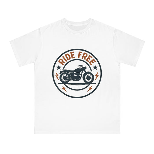 Organic unisex pixel T-shirt, eco-friendly, tech gift.