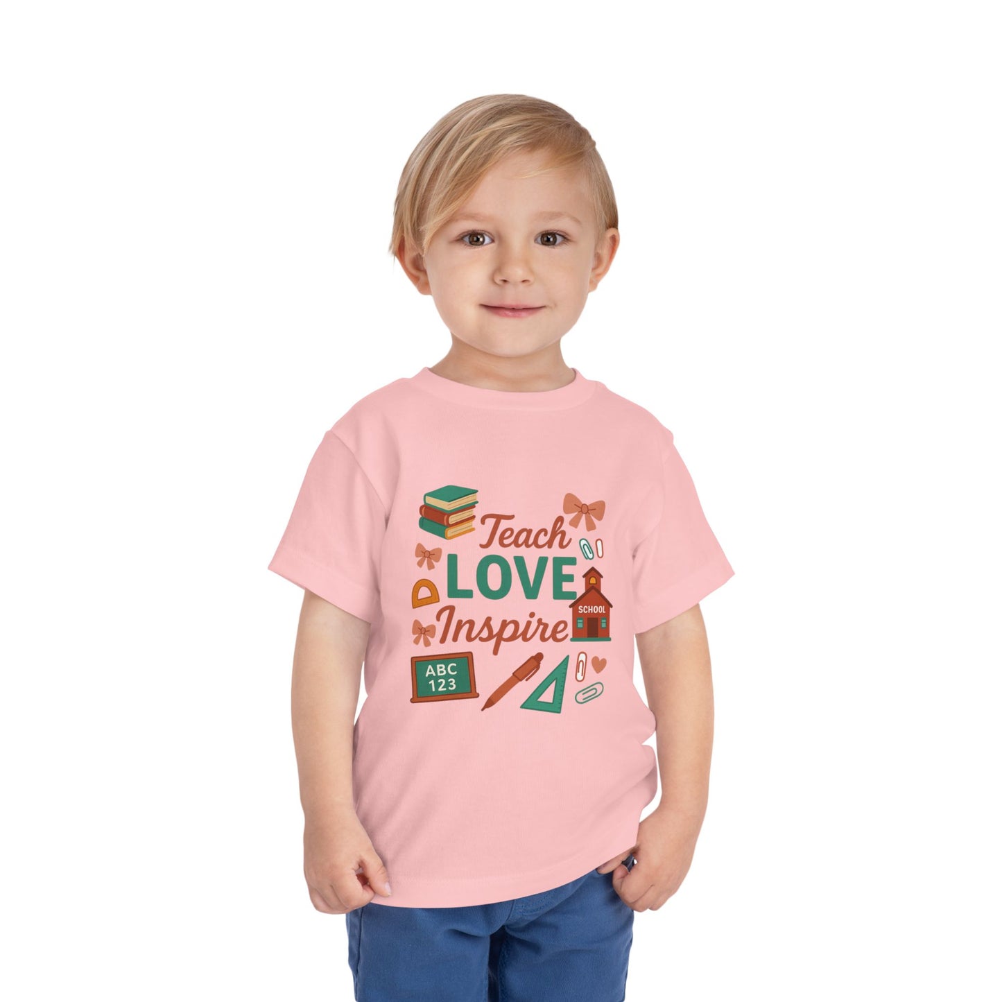Toddler Tee, Kids School Shirt, Back to School Outfit, Rainbow Graphic Tee, Toddler Gift