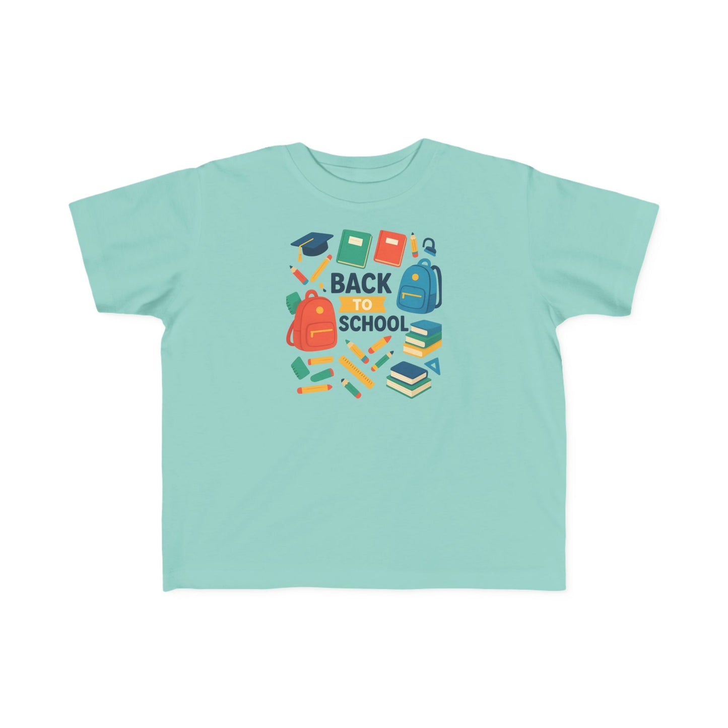 Happy First Day of School Toddler T-Shirt, Cute Kids Tee, Rainbow Design, Back to School Outfit, Toddler Gift
