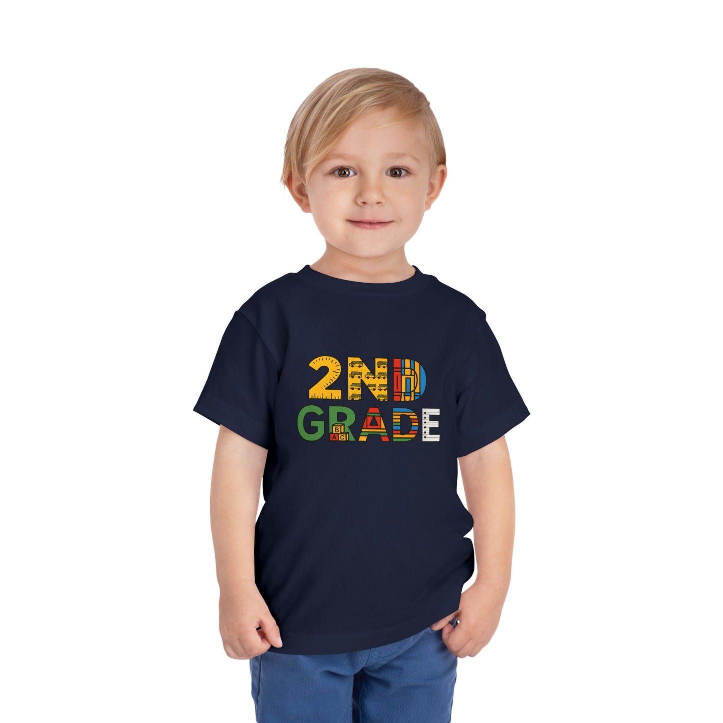Copy of Happy First Day of School Toddler Tee, Kids School Shirt, Back to School Outfit, Rainbow Graphic Tee, Toddler Gift