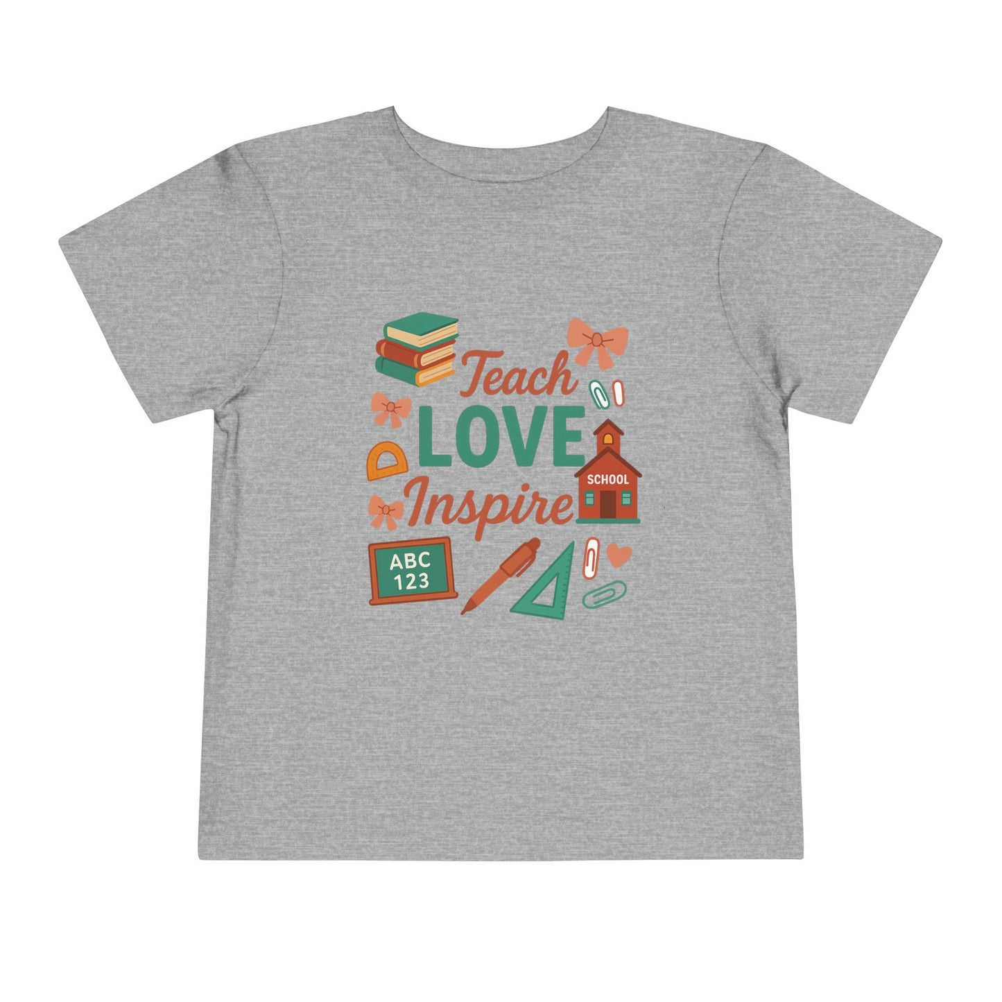 Toddler Tee, Kids School Shirt, Back to School Outfit, Rainbow Graphic Tee, Toddler Gift