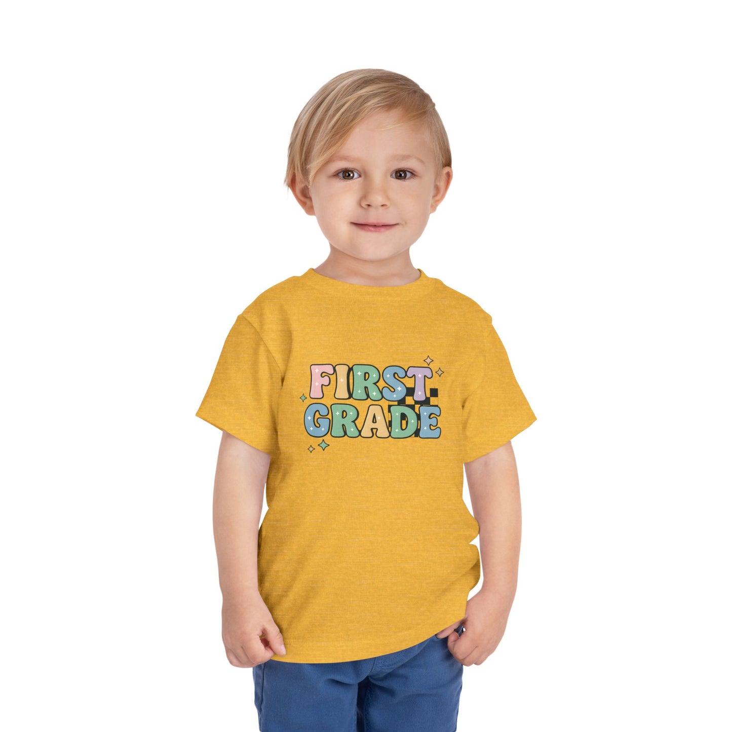 Copy of Happy First Day of School Toddler Tee, Kids School Shirt, Back to School Outfit, Rainbow Graphic Tee, Toddler Gift
