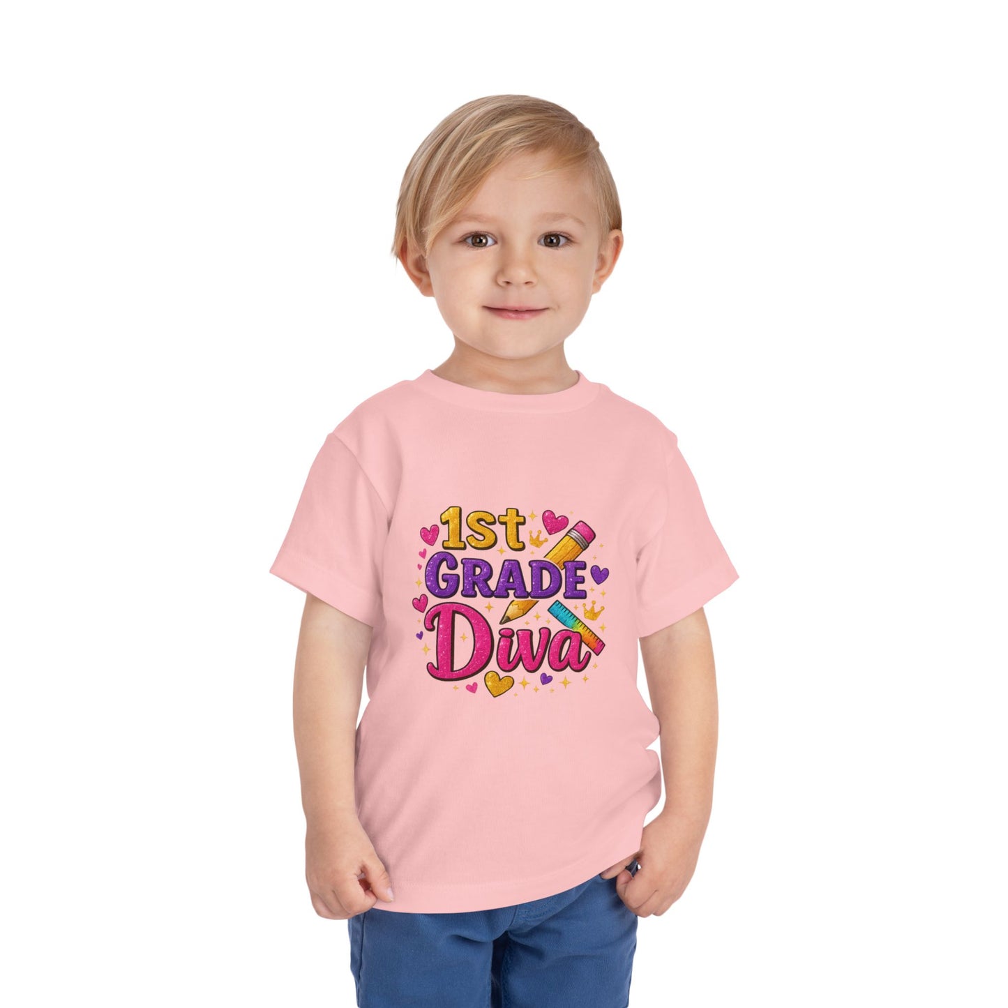 Copy of Happy First Day of School Toddler Tee, Kids School Shirt, Back to School Outfit, Rainbow Graphic Tee, Toddler Gift
