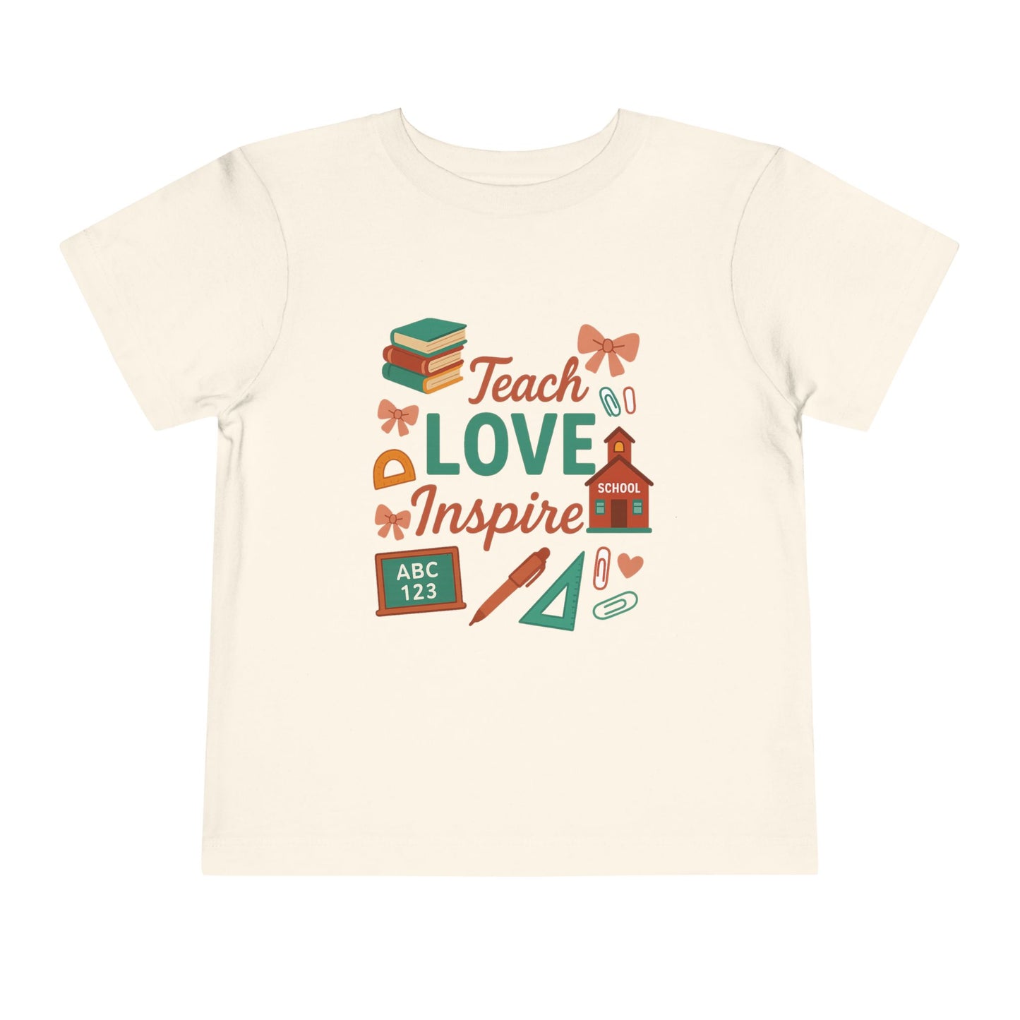 Toddler Tee, Kids School Shirt, Back to School Outfit, Rainbow Graphic Tee, Toddler Gift