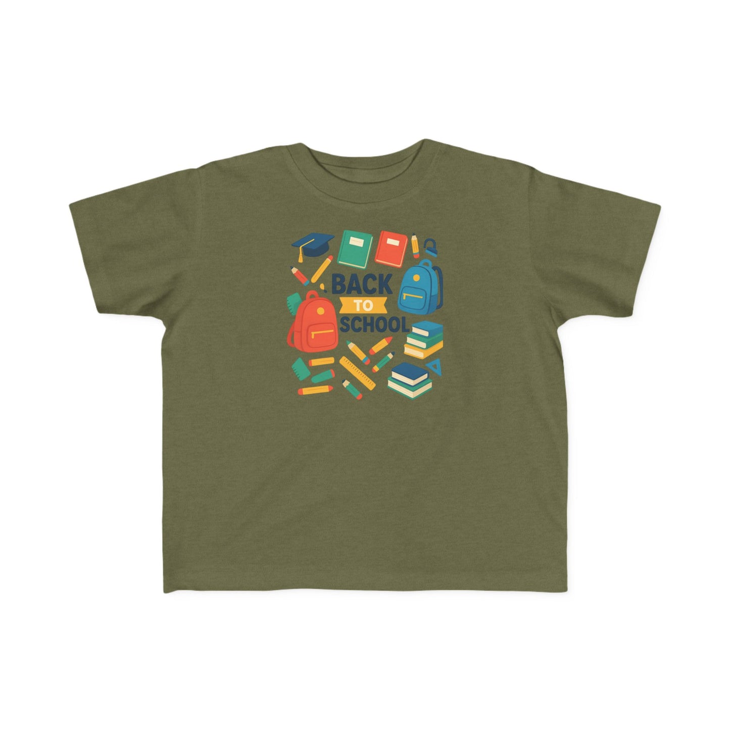 Happy First Day of School Toddler T-Shirt, Cute Kids Tee, Rainbow Design, Back to School Outfit, Toddler Gift