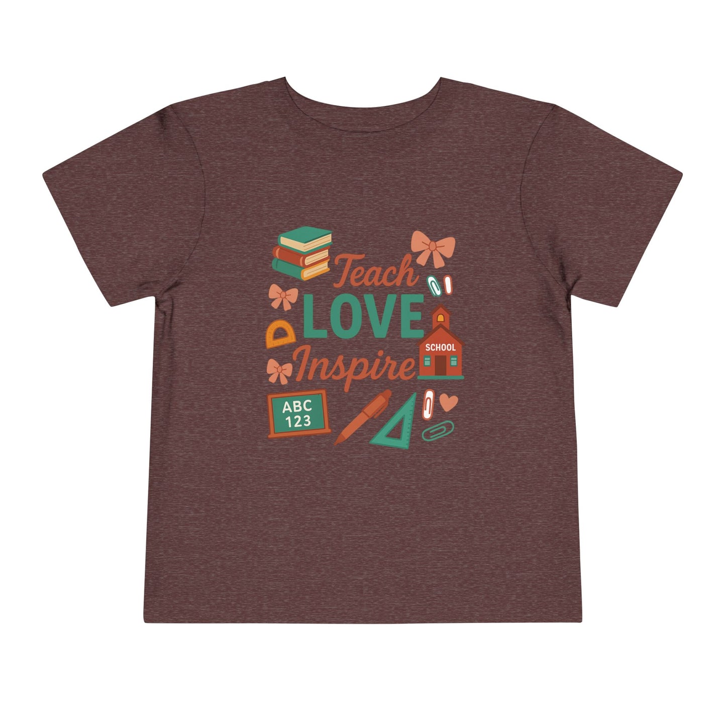 Toddler Tee, Kids School Shirt, Back to School Outfit, Rainbow Graphic Tee, Toddler Gift