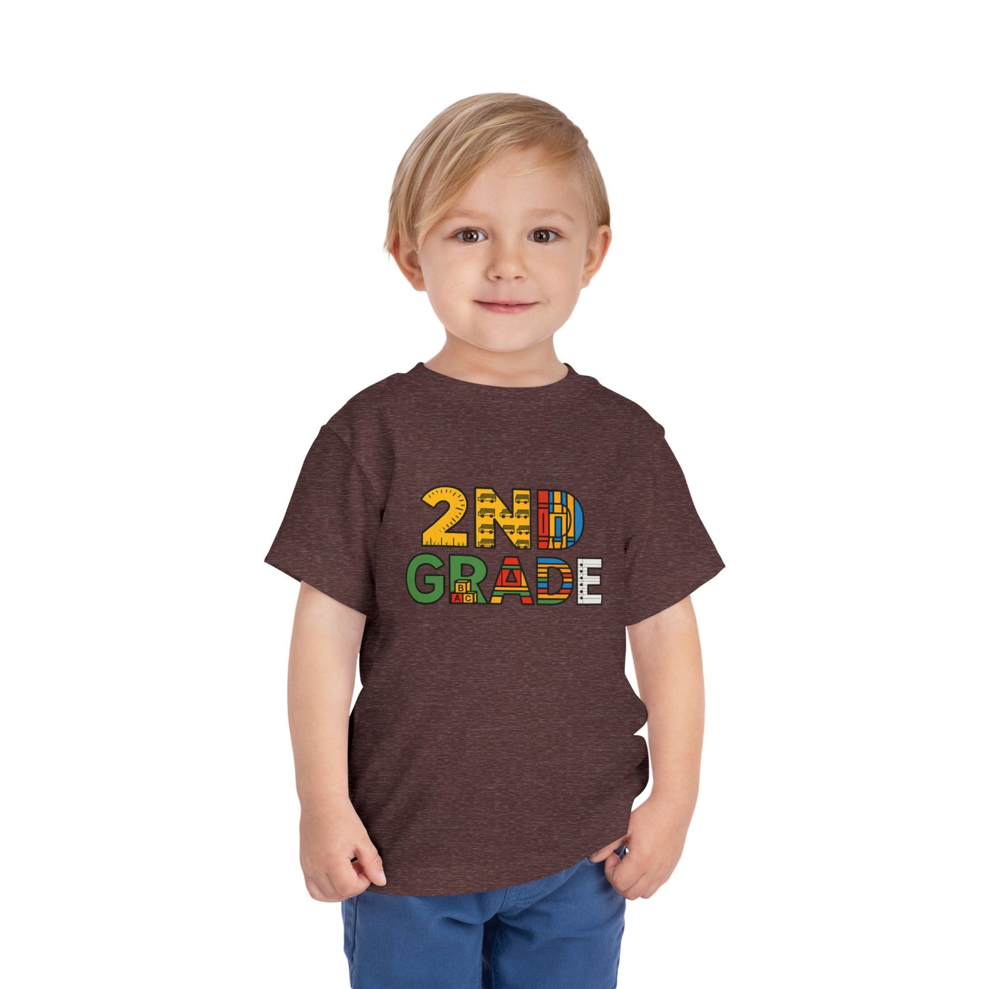 Copy of Happy First Day of School Toddler Tee, Kids School Shirt, Back to School Outfit, Rainbow Graphic Tee, Toddler Gift