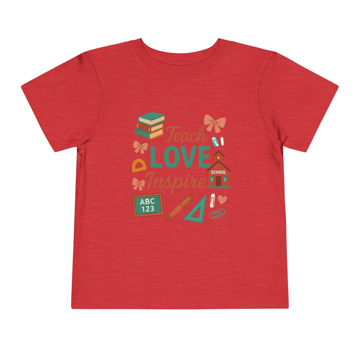 Toddler Tee, Kids School Shirt, Back to School Outfit, Rainbow Graphic Tee, Toddler Gift