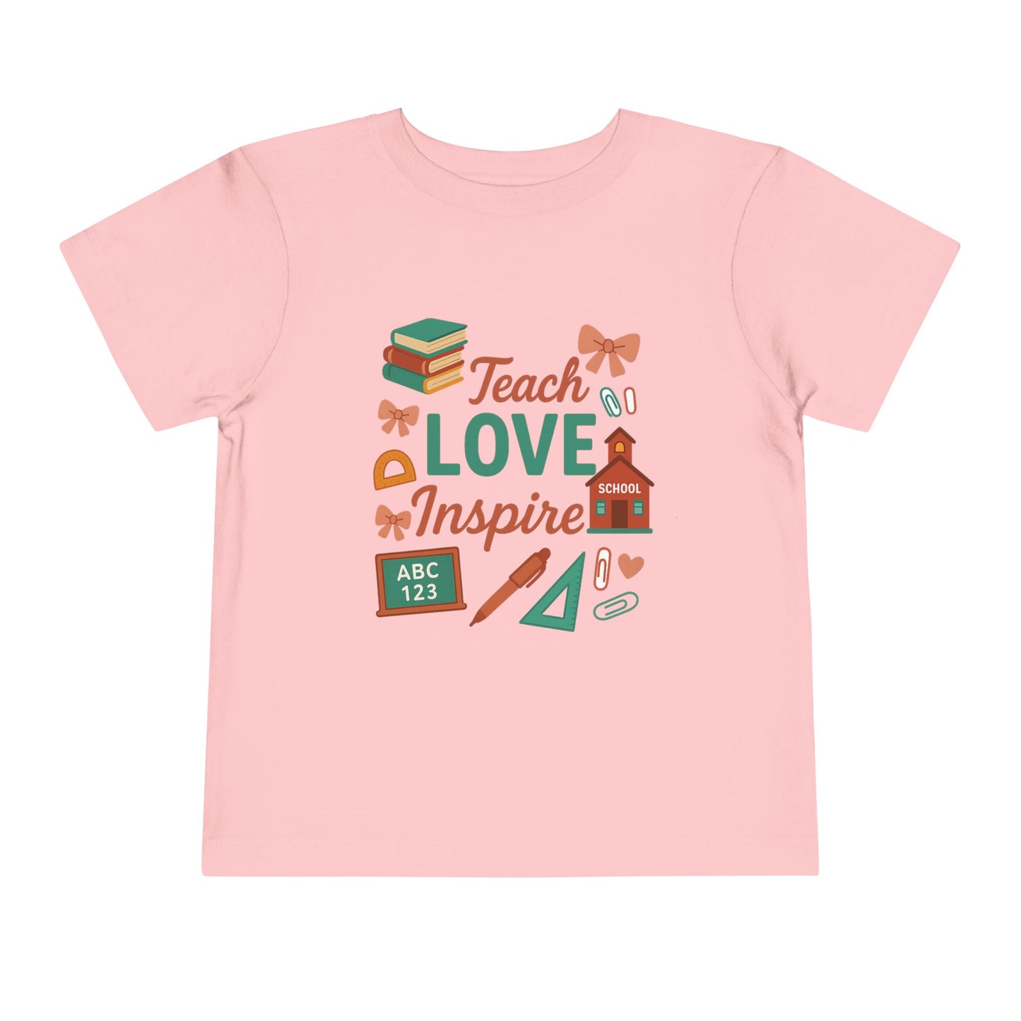 Toddler Tee, Kids School Shirt, Back to School Outfit, Rainbow Graphic Tee, Toddler Gift