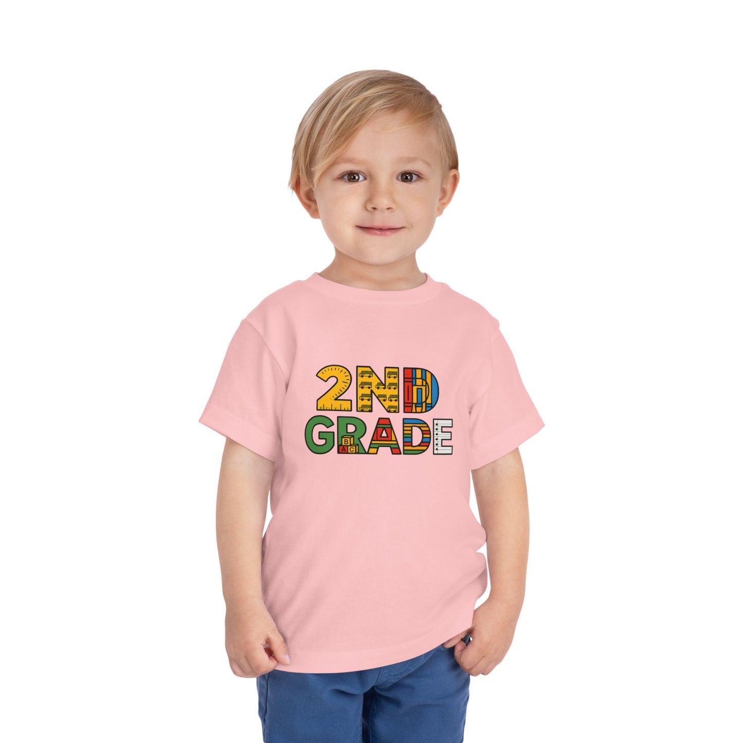 Copy of Happy First Day of School Toddler Tee, Kids School Shirt, Back to School Outfit, Rainbow Graphic Tee, Toddler Gift