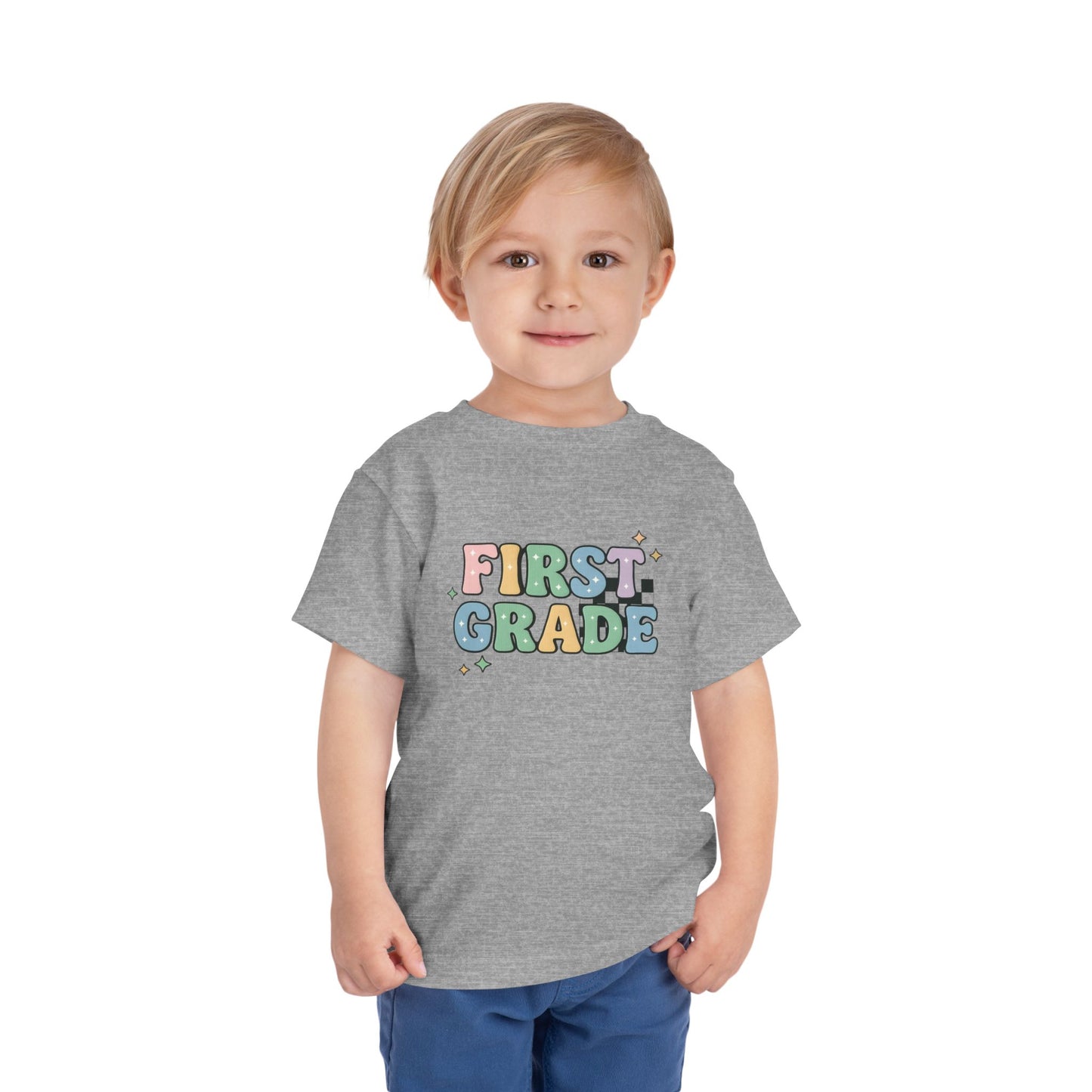 Copy of Happy First Day of School Toddler Tee, Kids School Shirt, Back to School Outfit, Rainbow Graphic Tee, Toddler Gift