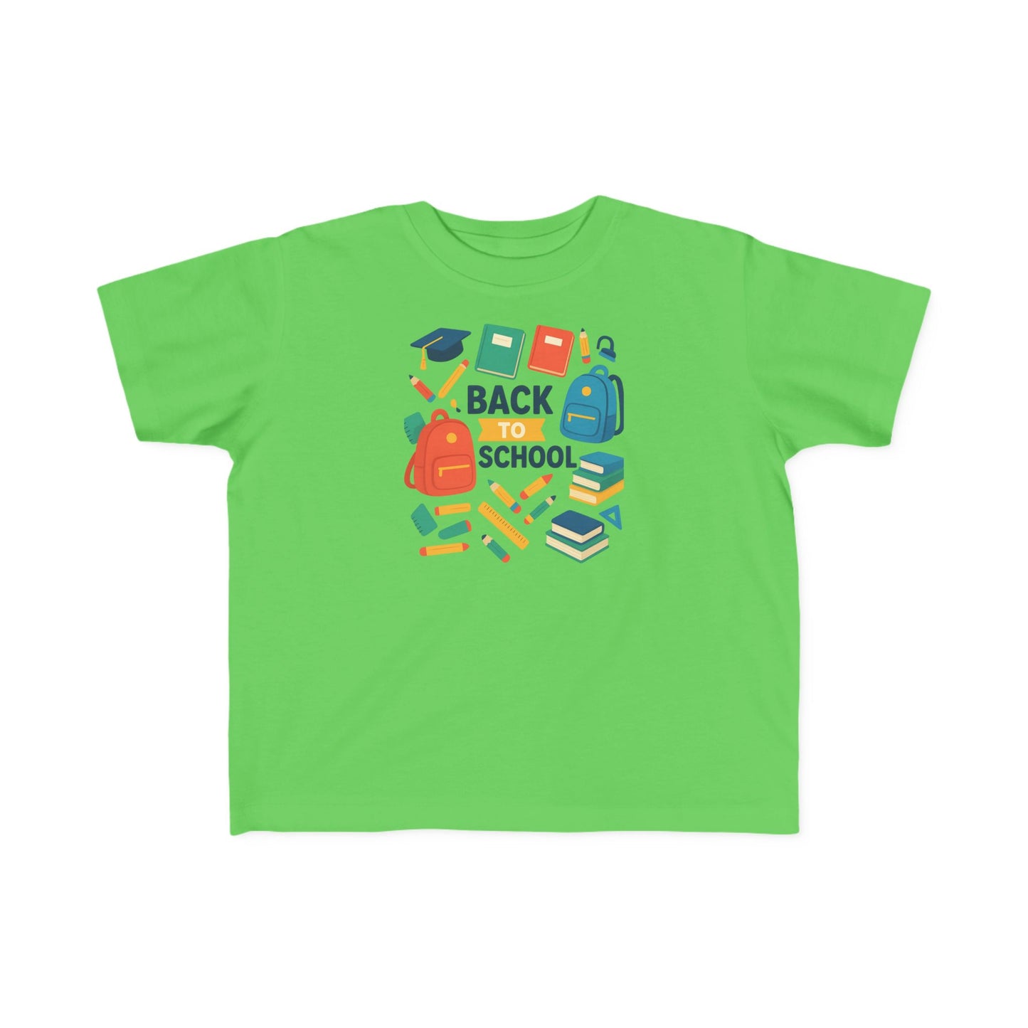 Happy First Day of School Toddler T-Shirt, Cute Kids Tee, Rainbow Design, Back to School Outfit, Toddler Gift