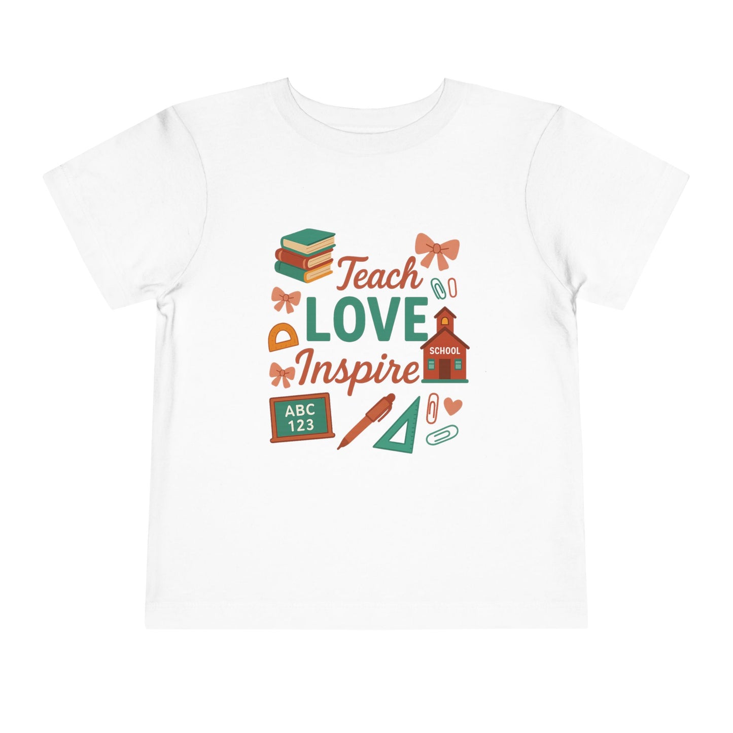 Toddler Tee, Kids School Shirt, Back to School Outfit, Rainbow Graphic Tee, Toddler Gift