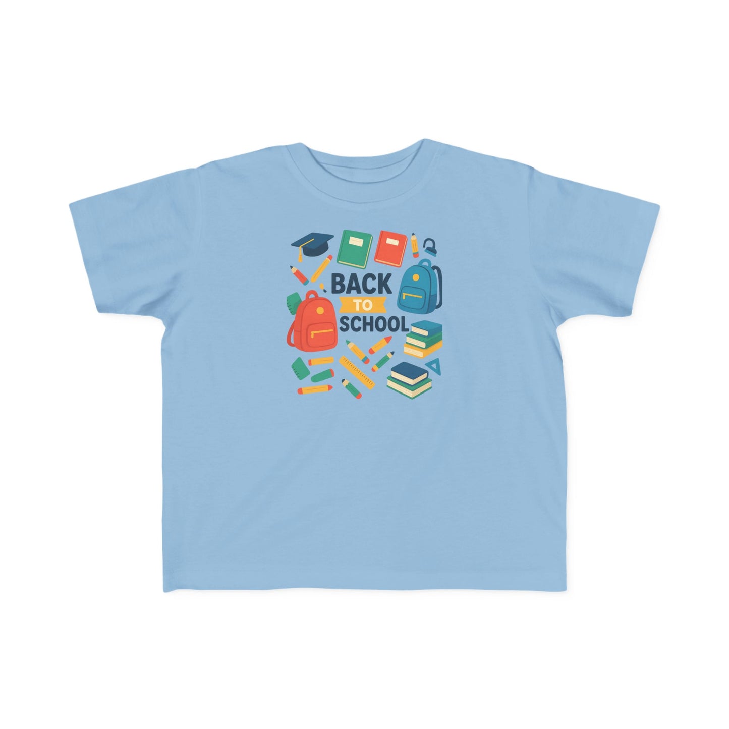 Happy First Day of School Toddler T-Shirt, Cute Kids Tee, Rainbow Design, Back to School Outfit, Toddler Gift