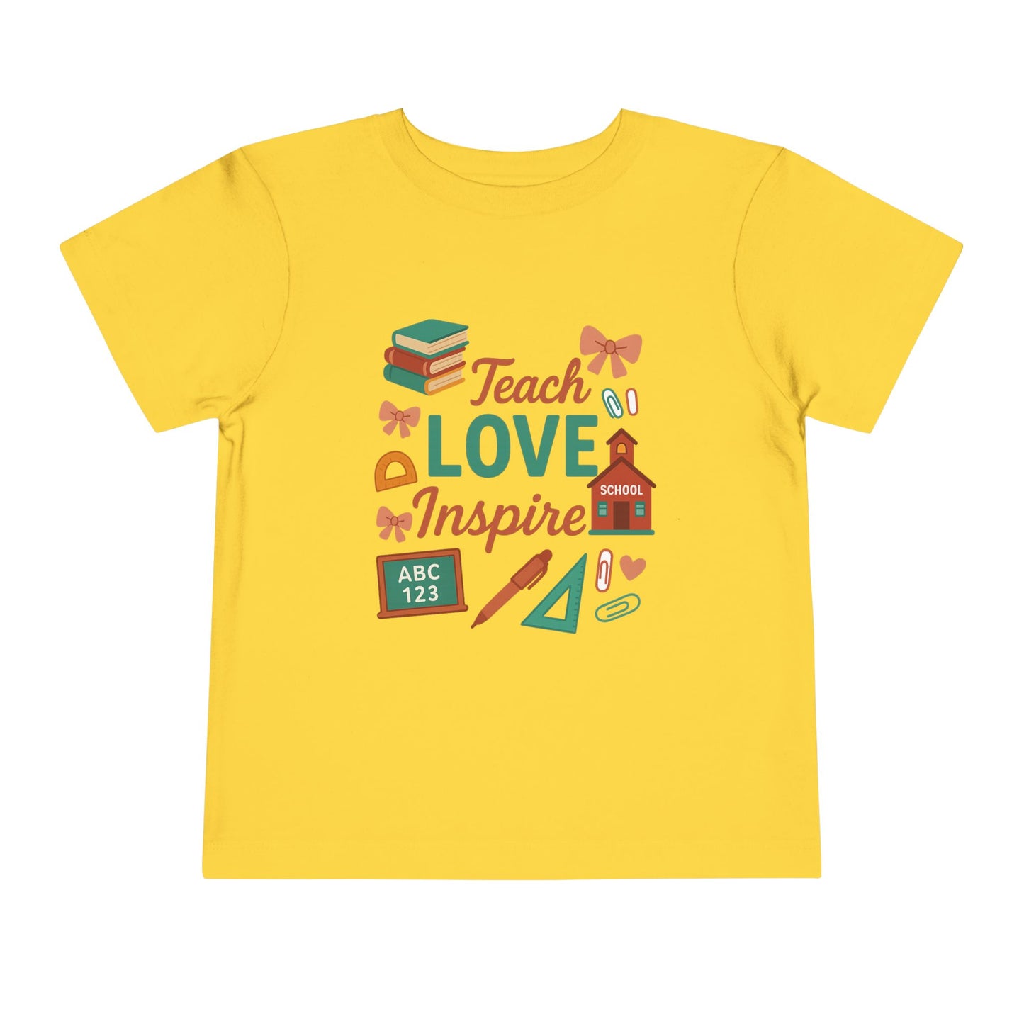 Toddler Tee, Kids School Shirt, Back to School Outfit, Rainbow Graphic Tee, Toddler Gift