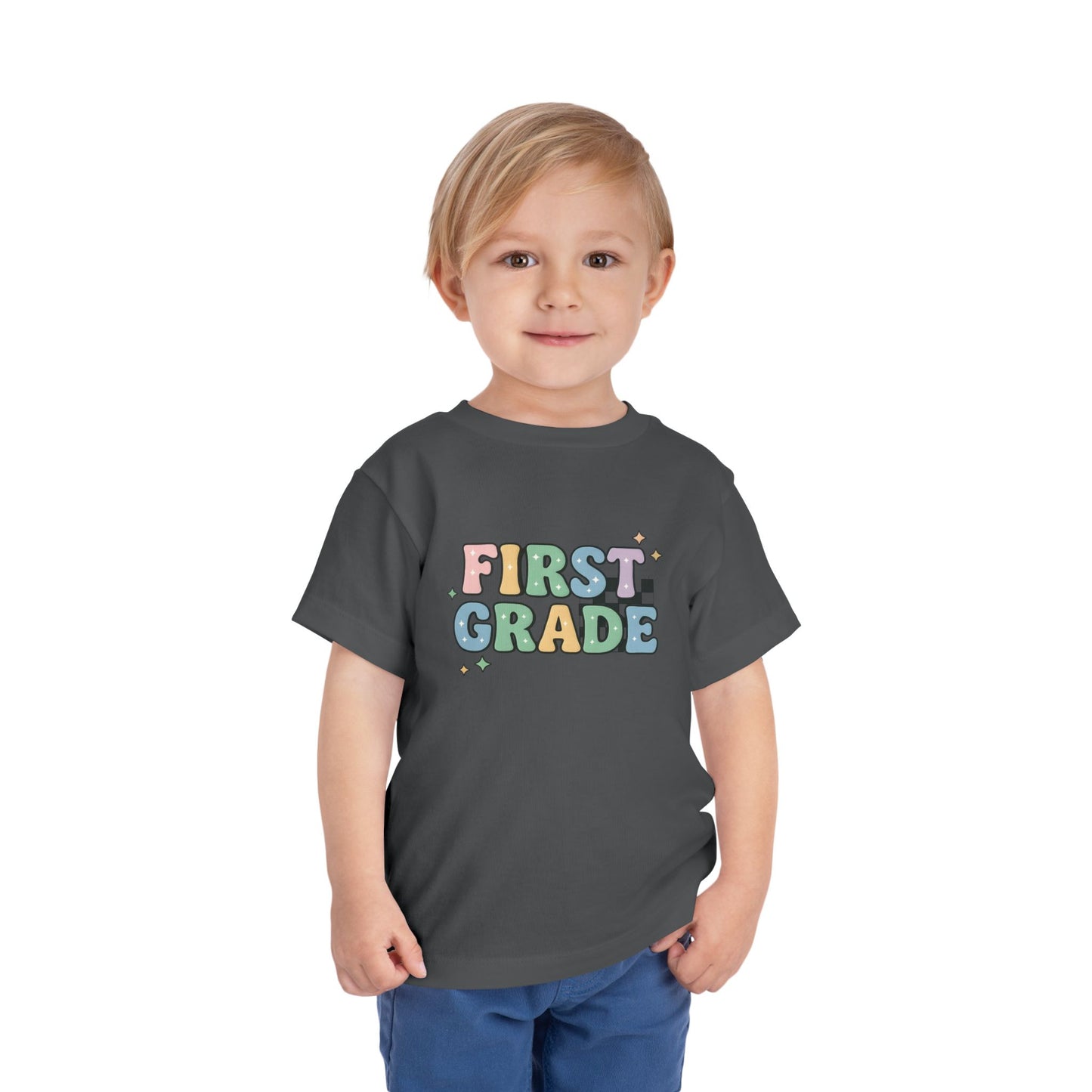 Copy of Happy First Day of School Toddler Tee, Kids School Shirt, Back to School Outfit, Rainbow Graphic Tee, Toddler Gift