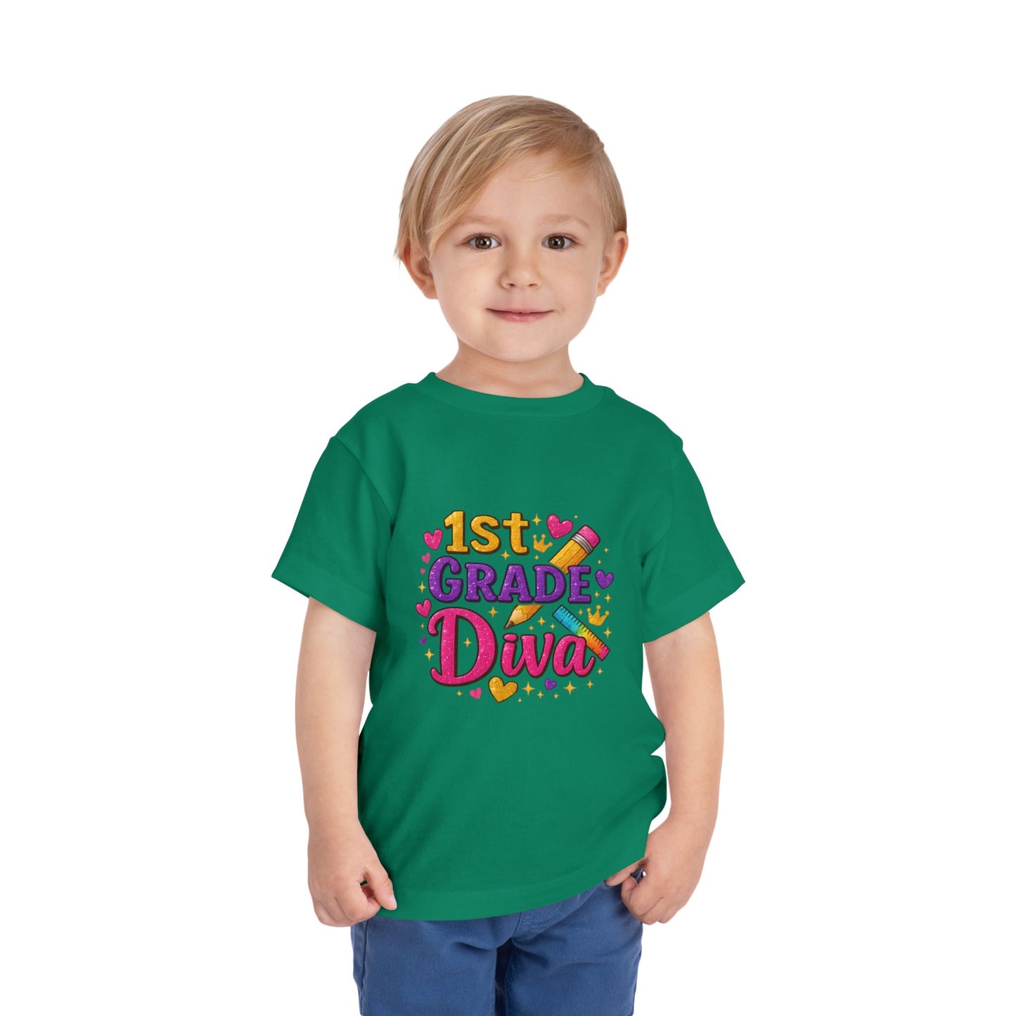 Copy of Happy First Day of School Toddler Tee, Kids School Shirt, Back to School Outfit, Rainbow Graphic Tee, Toddler Gift