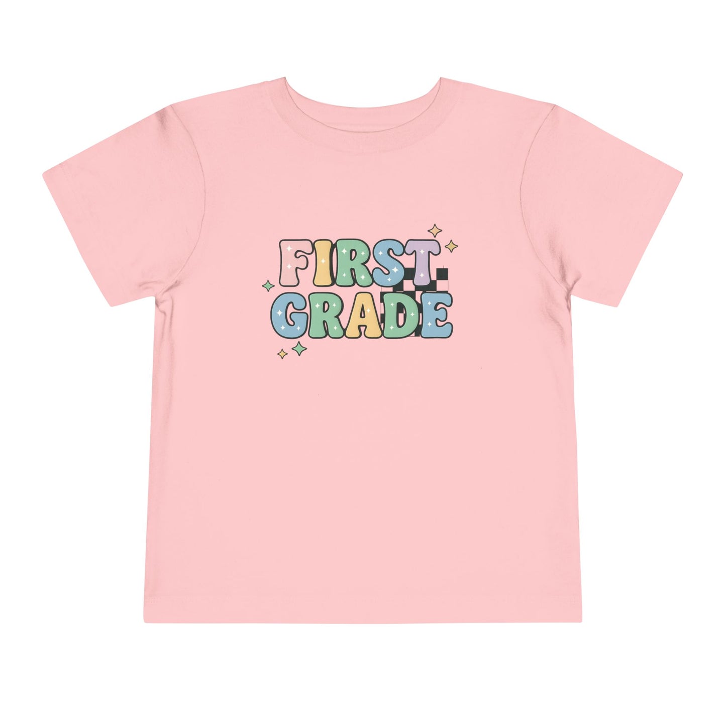 Copy of Happy First Day of School Toddler Tee, Kids School Shirt, Back to School Outfit, Rainbow Graphic Tee, Toddler Gift