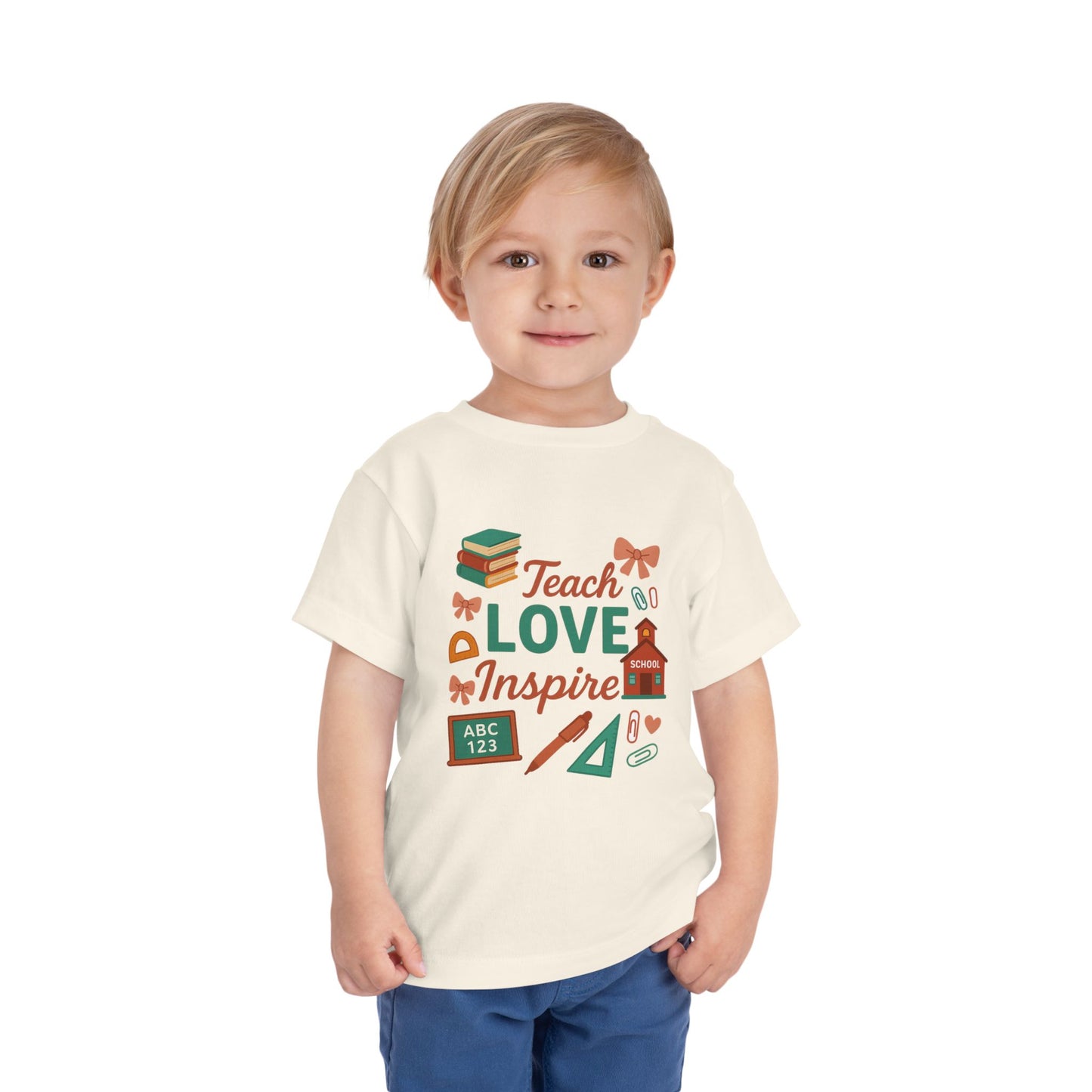 Toddler Tee, Kids School Shirt, Back to School Outfit, Rainbow Graphic Tee, Toddler Gift