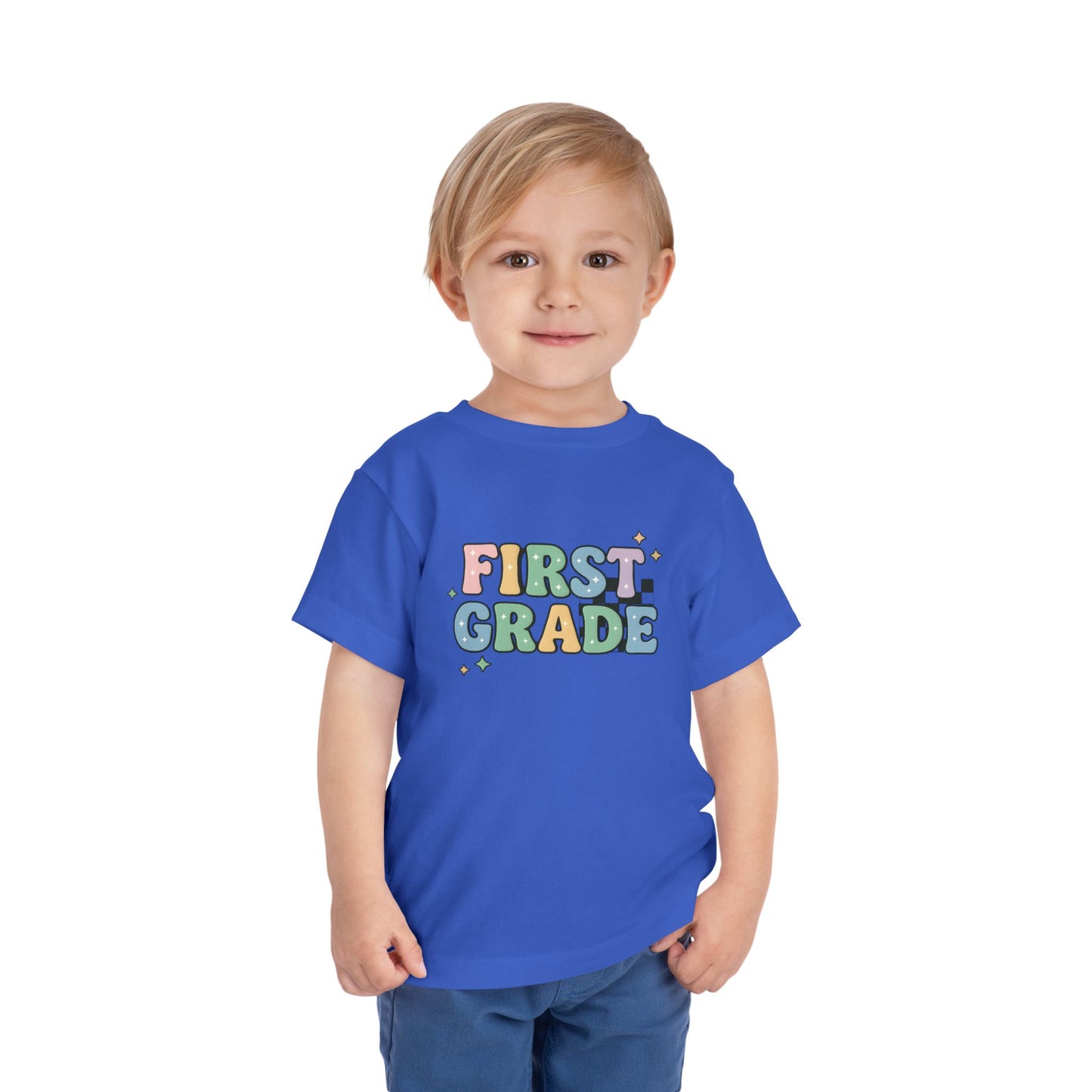Copy of Happy First Day of School Toddler Tee, Kids School Shirt, Back to School Outfit, Rainbow Graphic Tee, Toddler Gift