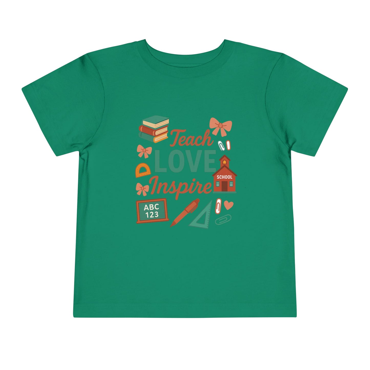 Toddler Tee, Kids School Shirt, Back to School Outfit, Rainbow Graphic Tee, Toddler Gift