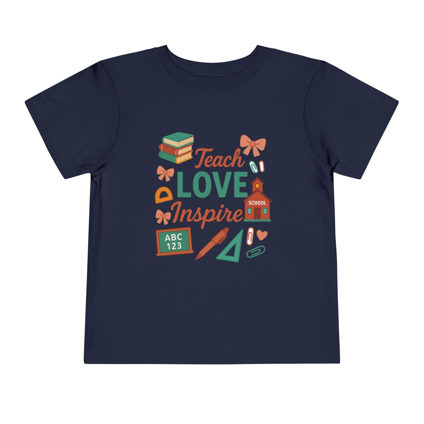Toddler Tee, Kids School Shirt, Back to School Outfit, Rainbow Graphic Tee, Toddler Gift