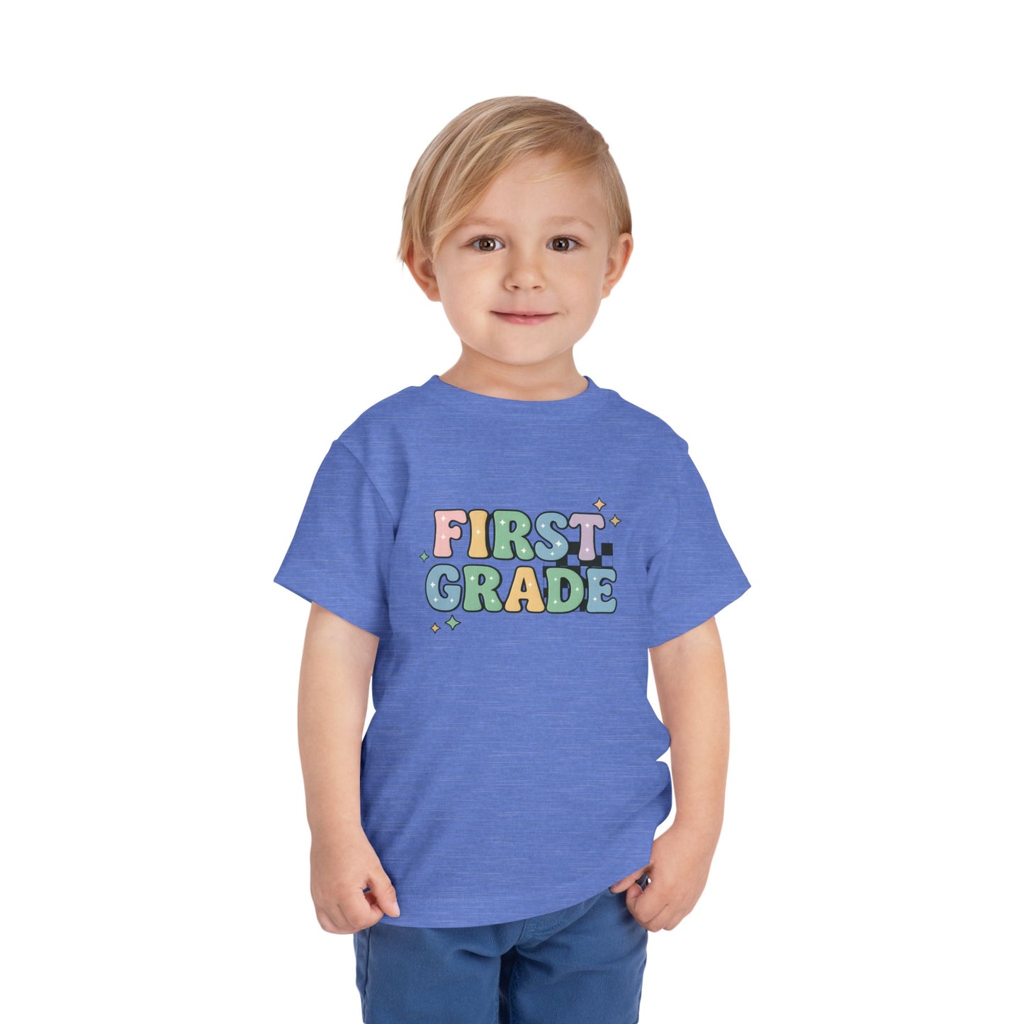 Copy of Happy First Day of School Toddler Tee, Kids School Shirt, Back to School Outfit, Rainbow Graphic Tee, Toddler Gift