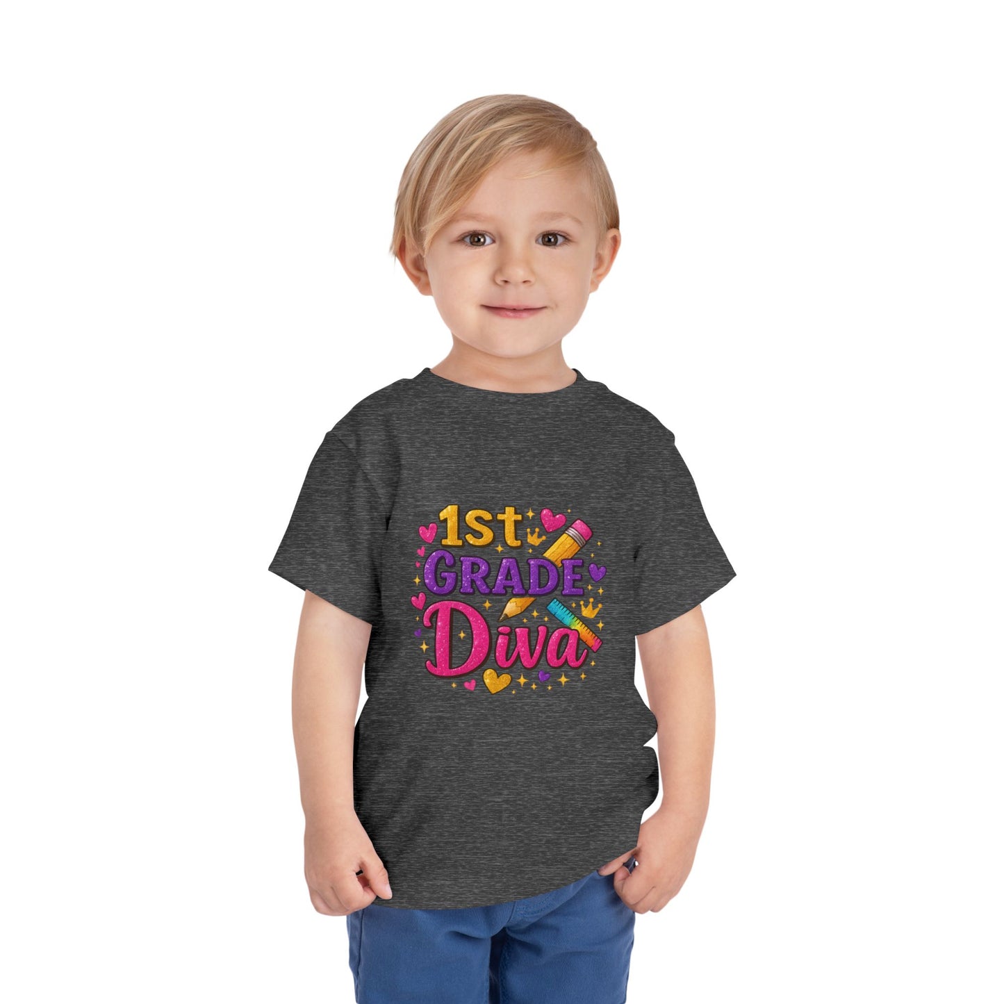 Copy of Happy First Day of School Toddler Tee, Kids School Shirt, Back to School Outfit, Rainbow Graphic Tee, Toddler Gift