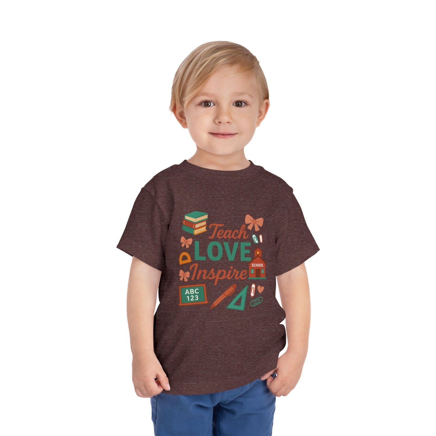 Toddler Tee, Kids School Shirt, Back to School Outfit, Rainbow Graphic Tee, Toddler Gift