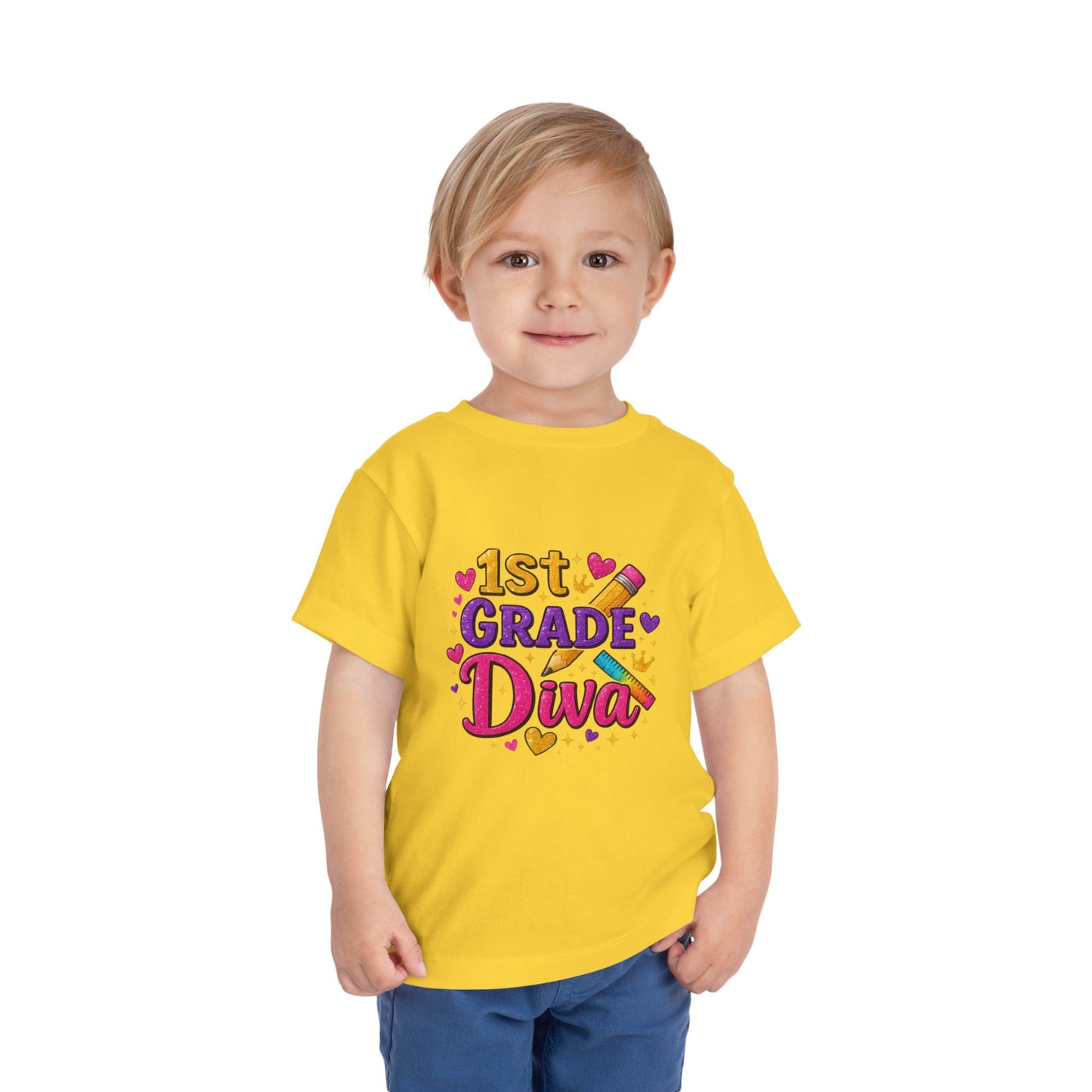 Copy of Happy First Day of School Toddler Tee, Kids School Shirt, Back to School Outfit, Rainbow Graphic Tee, Toddler Gift