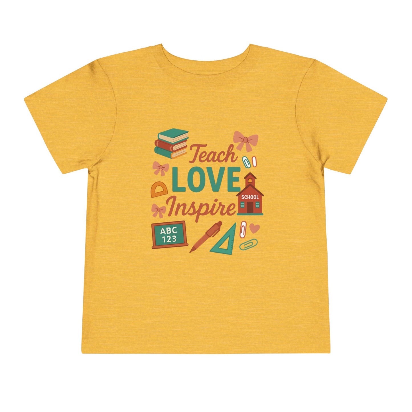 Toddler Tee, Kids School Shirt, Back to School Outfit, Rainbow Graphic Tee, Toddler Gift