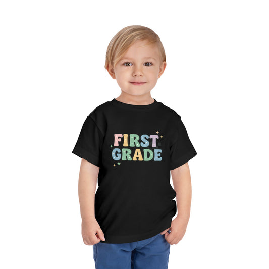 Copy of Happy First Day of School Toddler Tee, Kids School Shirt, Back to School Outfit, Rainbow Graphic Tee, Toddler Gift