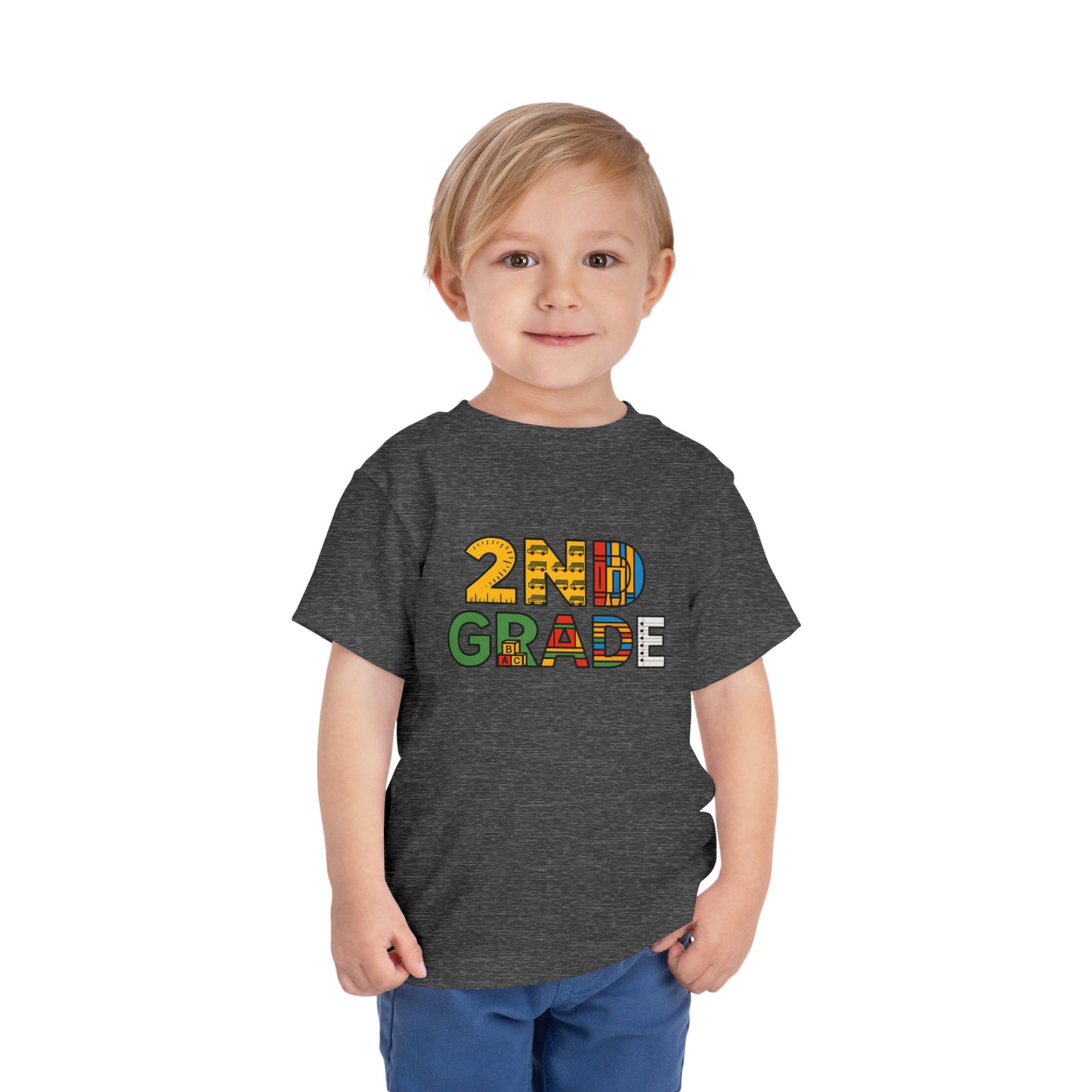 Copy of Happy First Day of School Toddler Tee, Kids School Shirt, Back to School Outfit, Rainbow Graphic Tee, Toddler Gift
