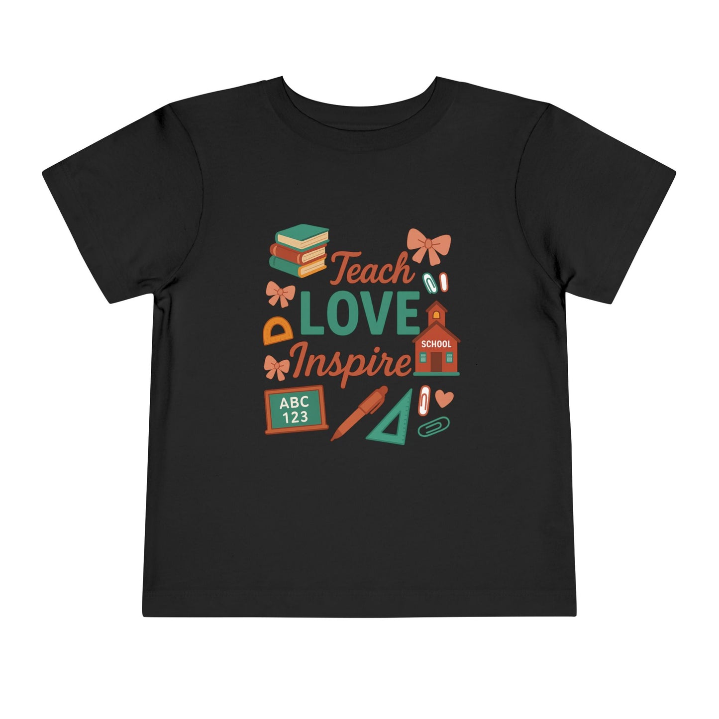 Toddler Tee, Kids School Shirt, Back to School Outfit, Rainbow Graphic Tee, Toddler Gift